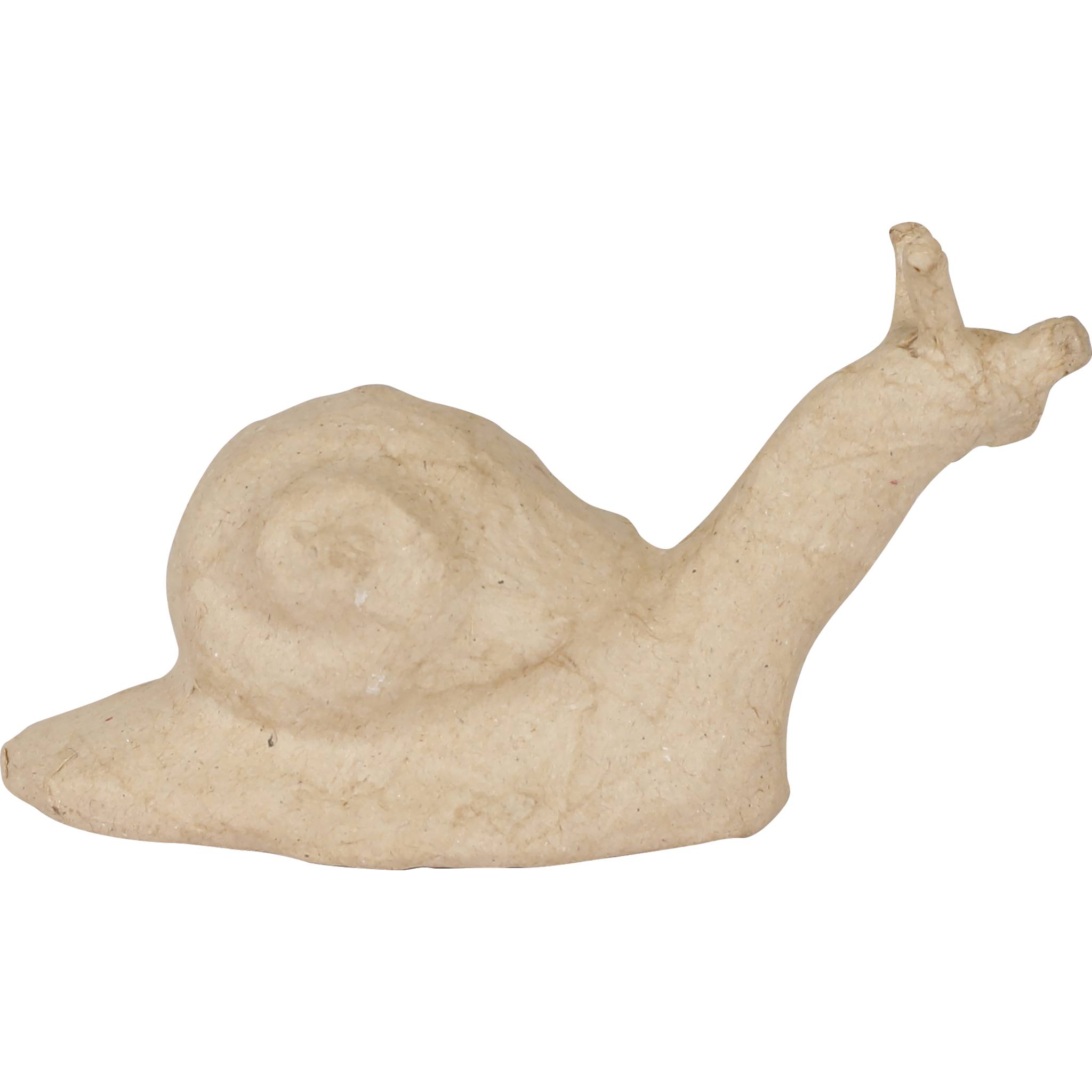 Décopatch 5x Kleines Pappmaché, braun, Schnecke - Kartonbraun AP198C