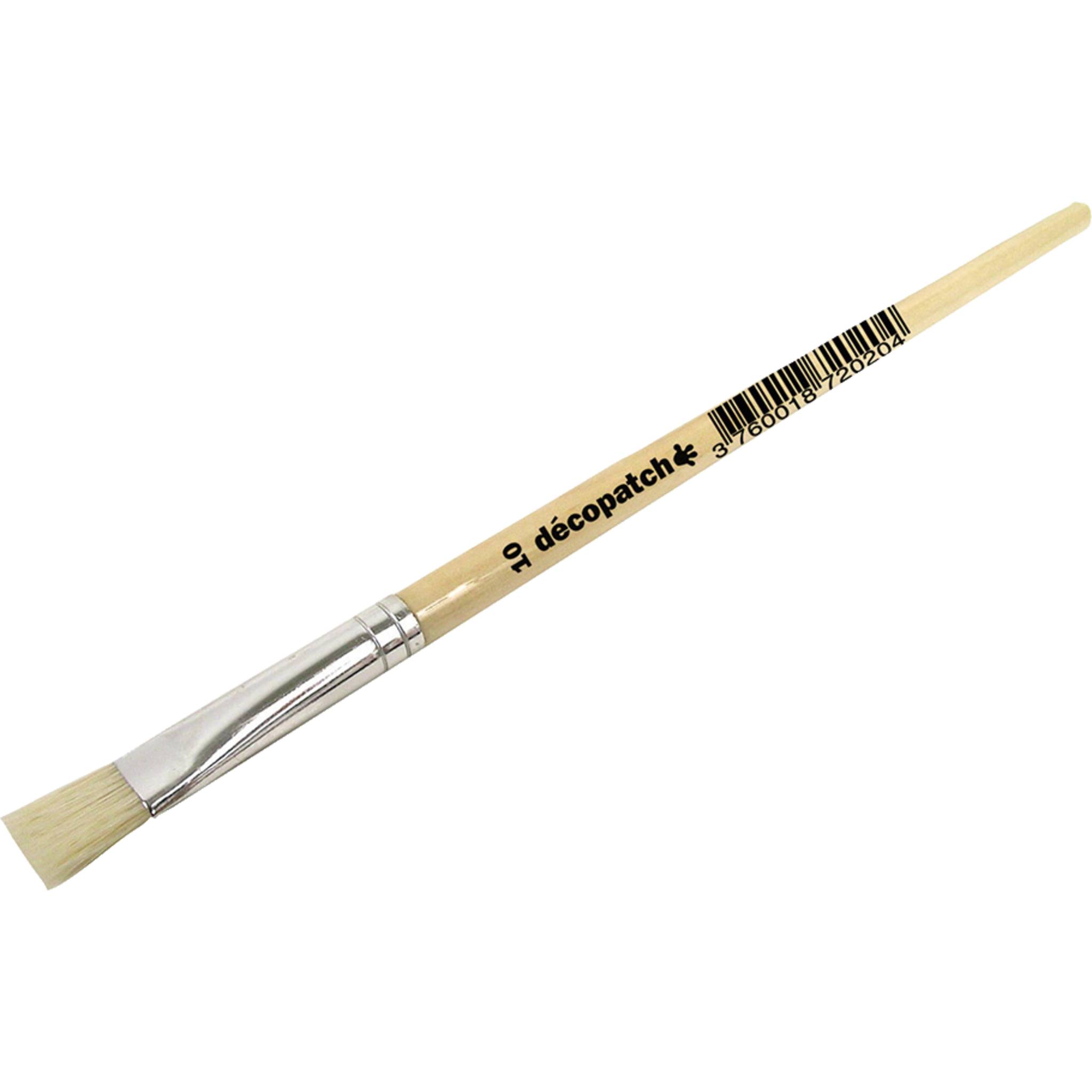 Décopatch 12x Borstenpinsel Nr. 10 aus reiner Seide - Beige PC10O