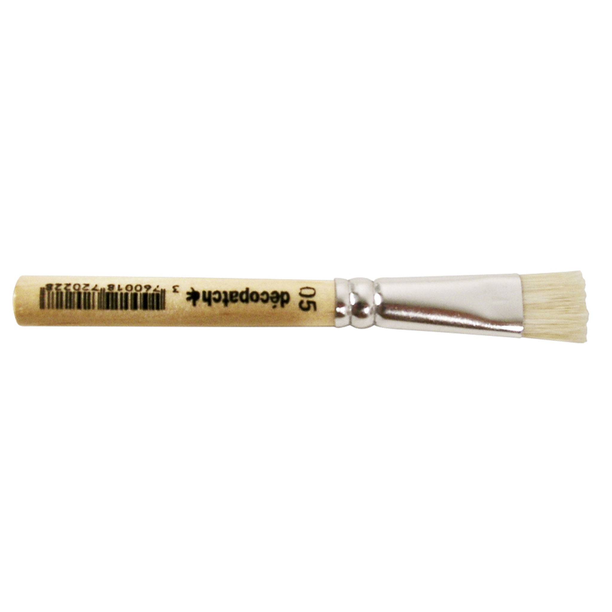 Décopatch 12x Borstenpinsel Nr. 5 aus reiner Seide - Beige PC05O
