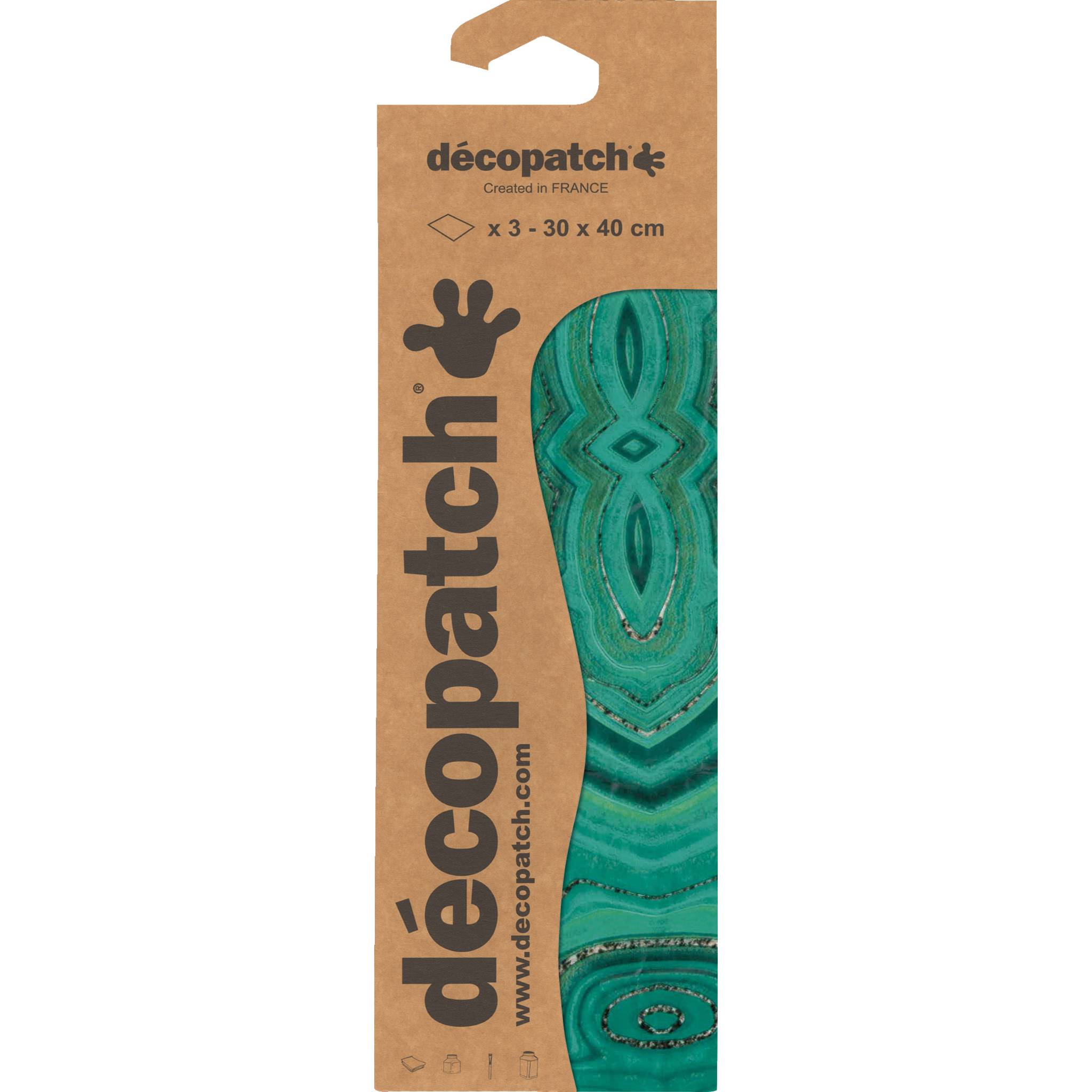 Décopatch 6x Blisterpackung 3 Bogen Papier 30x40cm gleichen Design Nr. 863 C863C