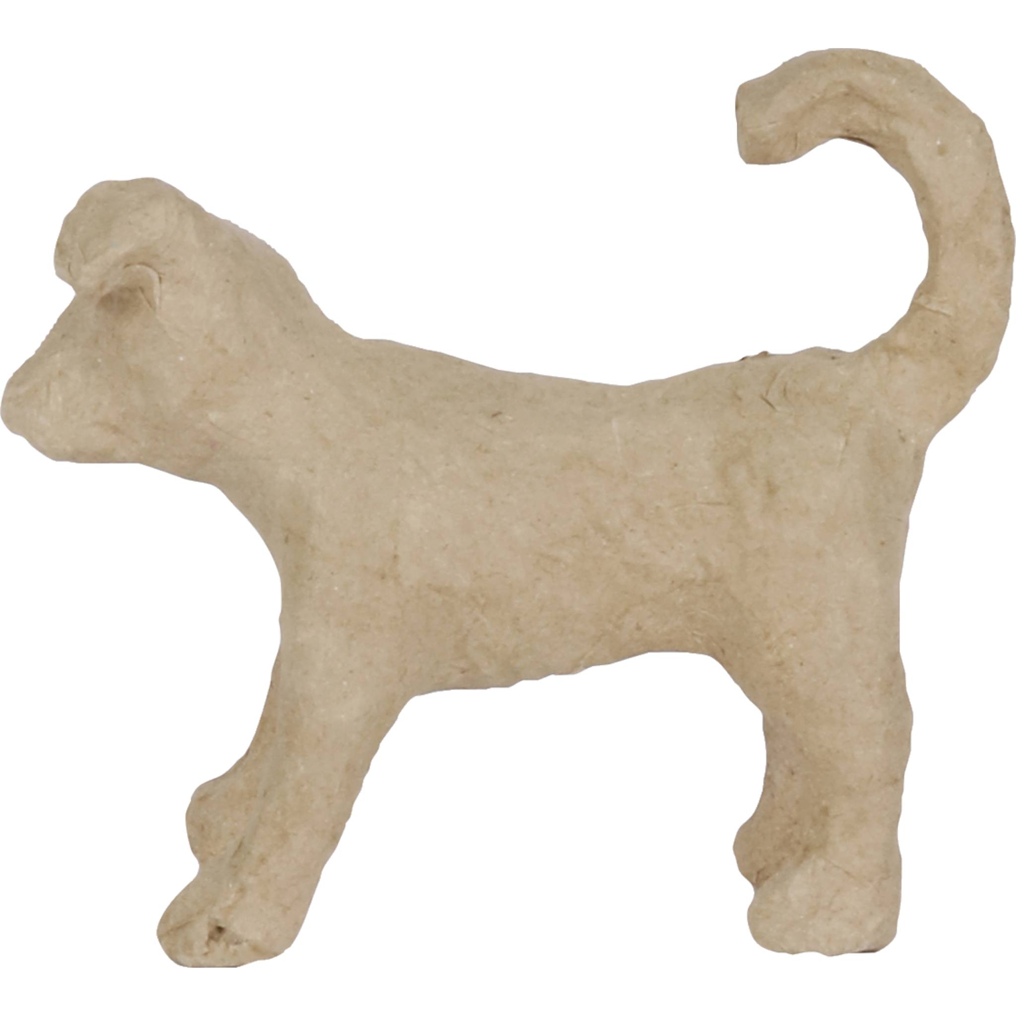 Décopatch 5x Kleines Pappmaché, braun, Jack Russel - Kartonbraun AP153O