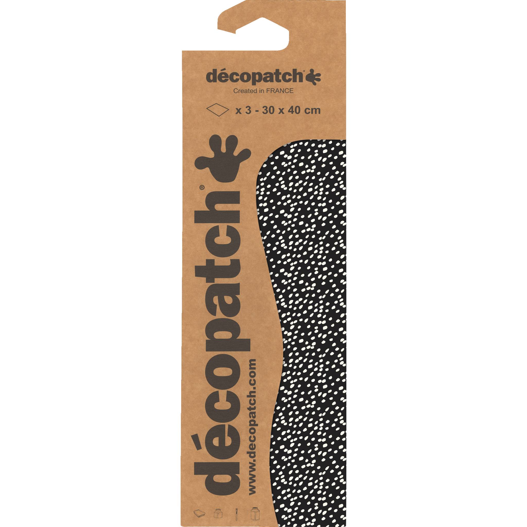Décopatch 6x Blisterpackung 3 Bogen Papier 30x40cm gleichen Design Nr. 743 C743O