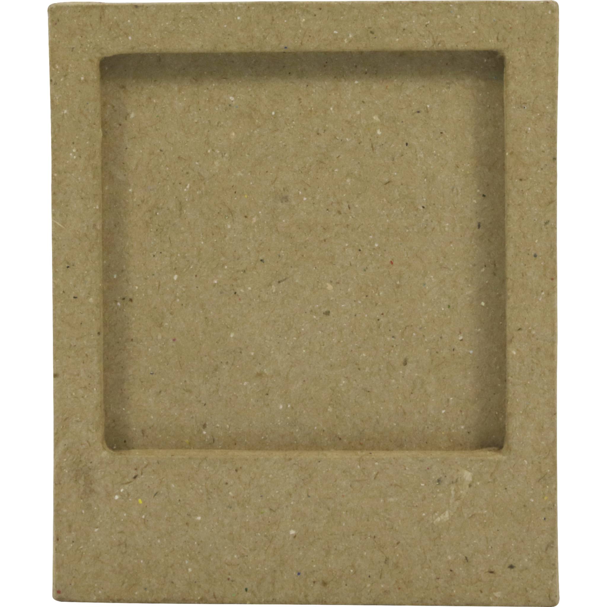 Décopatch 5x Braunes Pappmaché, magnetischer Rahmen 1x7,5x9cm Kartonbraun CD011O