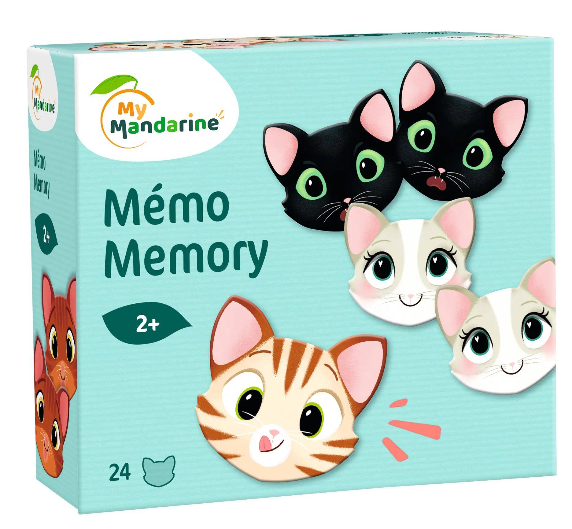 Avenue Mandarine 2x Memory, Katzen und Ausdrücke - Mehrfarbig JE505O