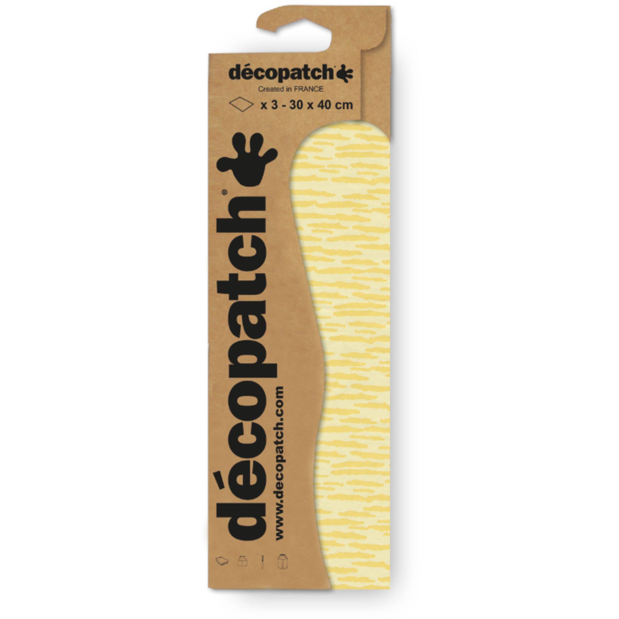 Décopatch 6x Blisterpackung 3 Bogen Papier 30x40cm gleichen Design Nr. 838 C838C