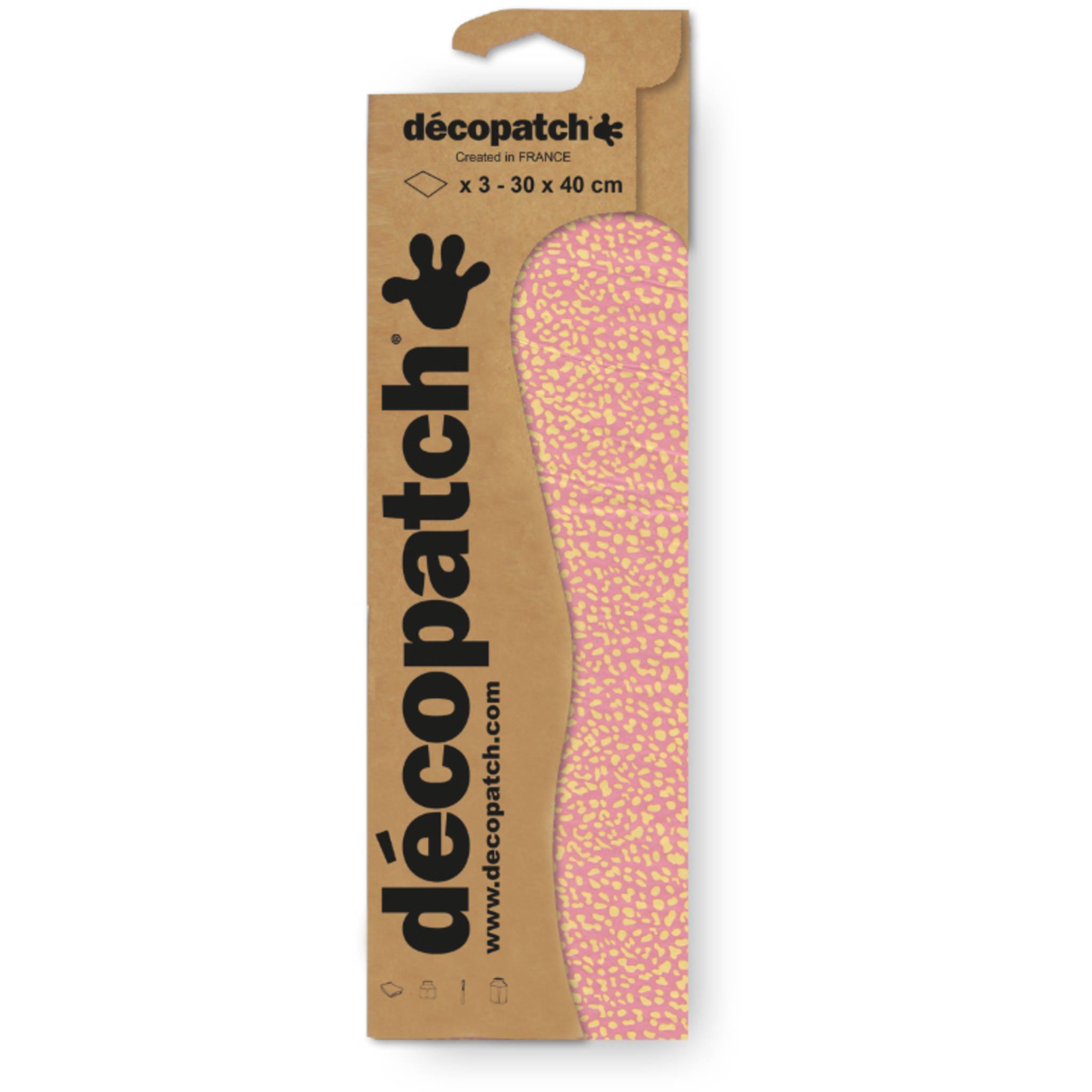 Décopatch 6x Blisterpackung 3 Bogen Papier 30x40cm gleichen Design Nr. 839 C839C