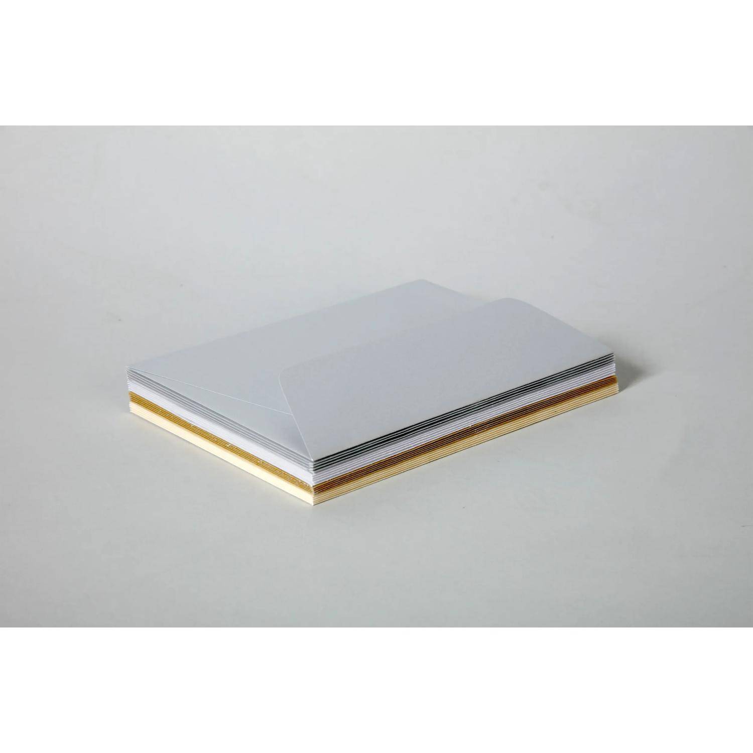Pollen 5x Set einfarbig 20 Umschläge + 20 Karten 110x155 Sortierung Chic 20903C