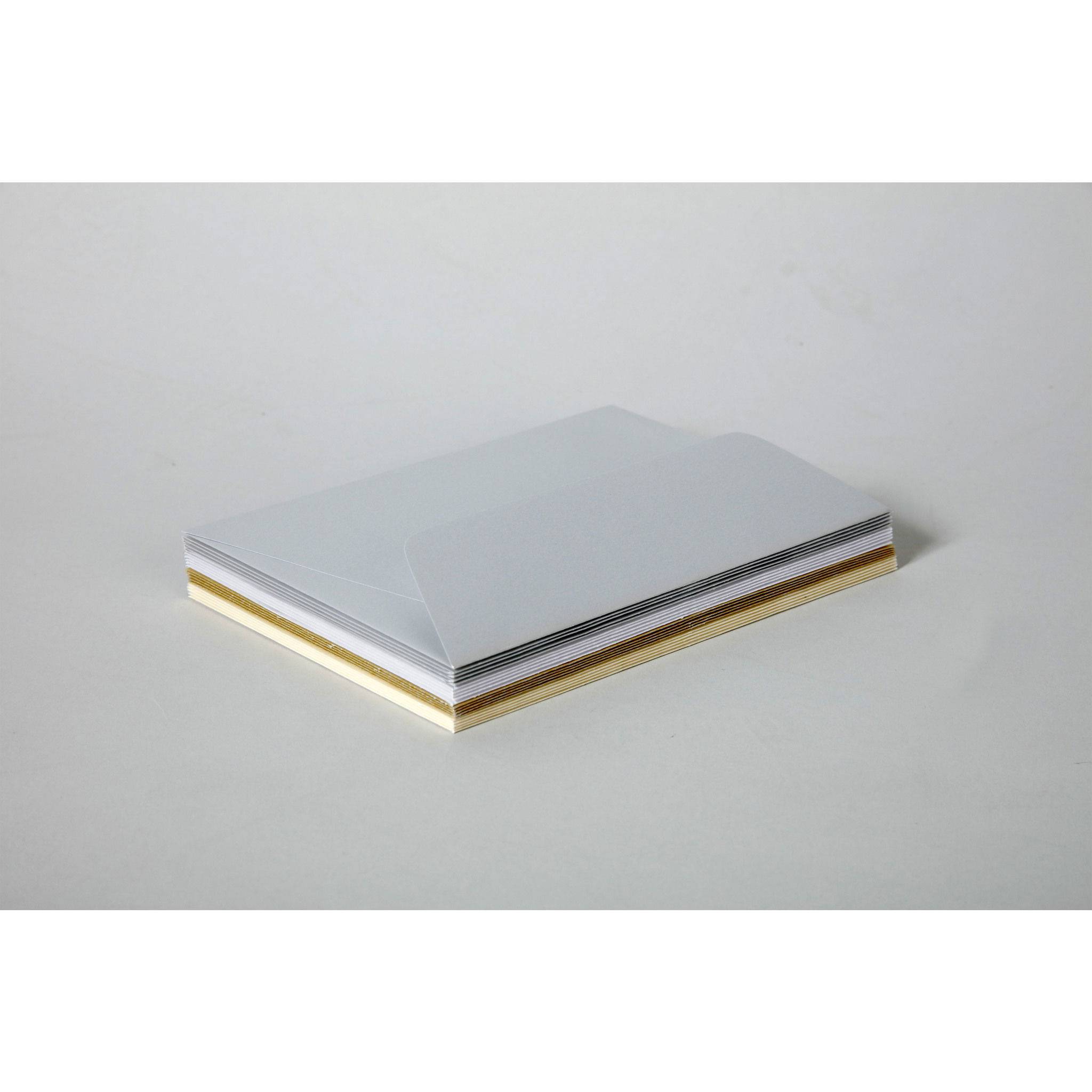 Pollen 5x Set einfarbig 20 Umschläge + 20 Karten 110x155 Sortierung Chic 20903C