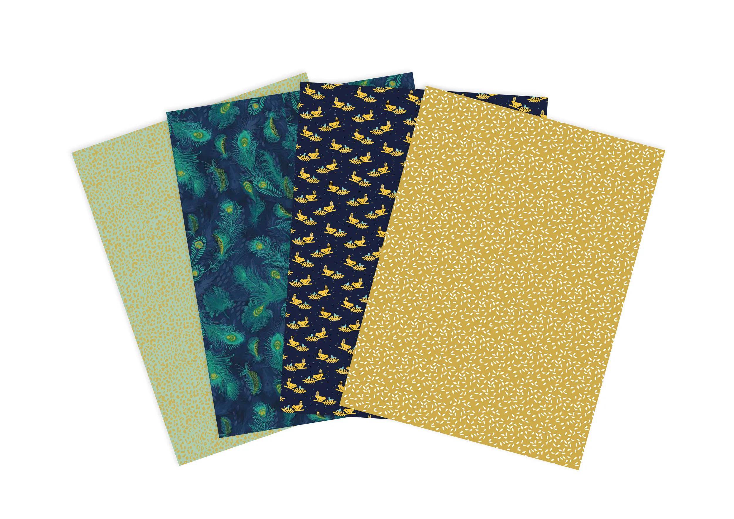 Décopatch 6x Mix & Patch, Pkg 4 Bl Décopatch-Papier 30x40 cm Sortierung DP041C