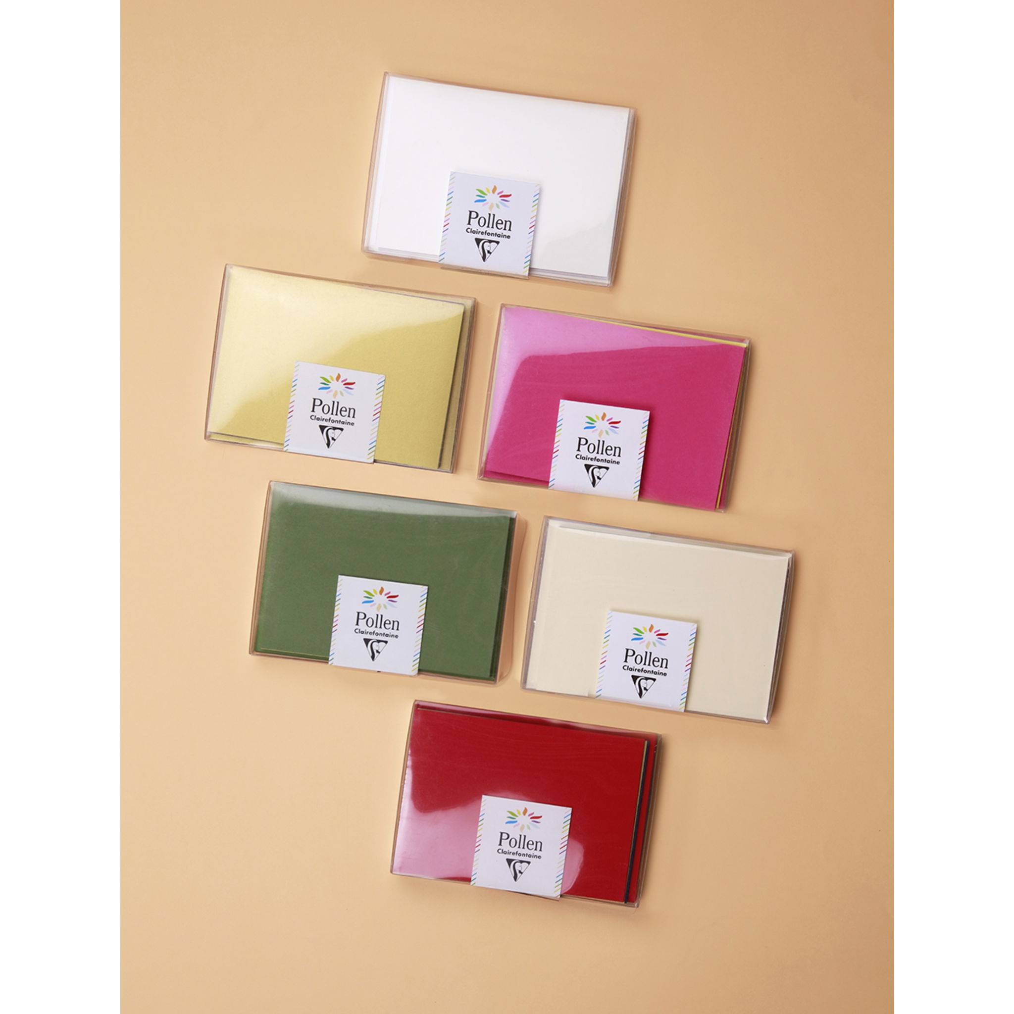 Pollen 5x Set mit 20 Umschlägen 114x162mm + 20 Karten 110x155mm Geburt - 20919C