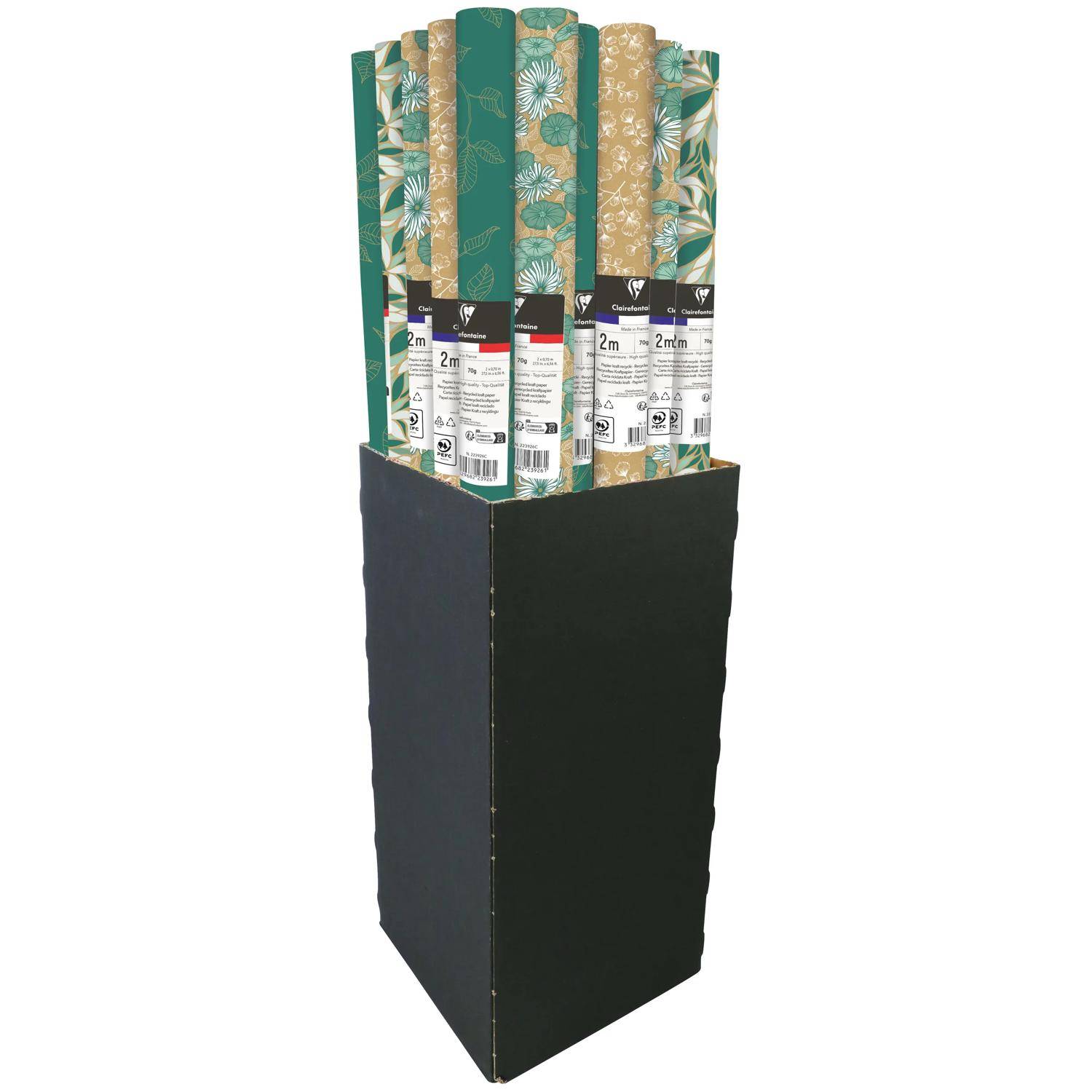 Clairefontaine 30x Geschenkpapier 70g Garden, 2x0,70m display Sortierung 223926C