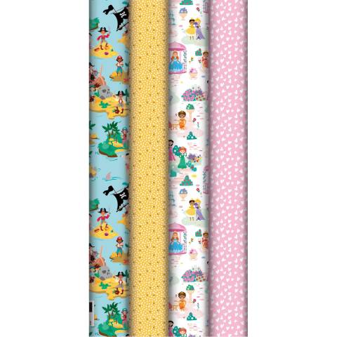 Clairefontaine 30x Geschenkpapier 80g, Rolle 2x0,70m display Sortierung 202112C