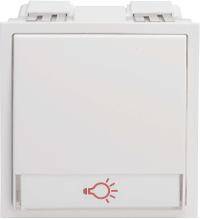 Renz Metallwaren Tastenmodul m. 1 Lichttaster WSRAL 9016 weiß 97-9-85273.9016 -