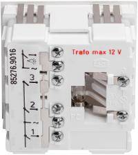 Renz Metallwaren Tastenmodul alt 97-9-85108 m. 1 Licht-/3Klingeltaster RAL9016 w