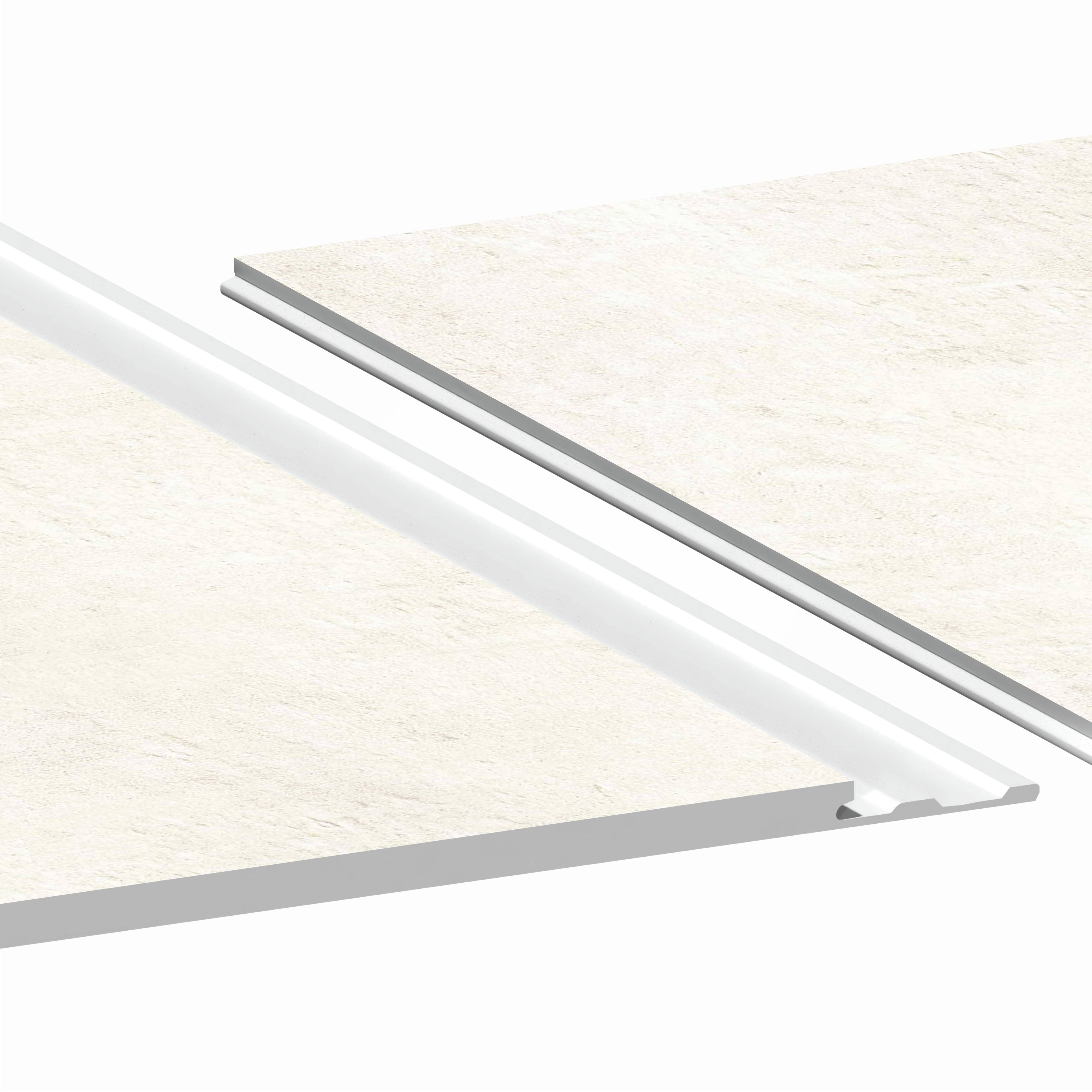 Aqua-Step- ALL IN ONE - Wasserdichte Wandpaneele und Bodenpaneele für Badezimmer - French Limestone - 6 Paneele (2,34m²)