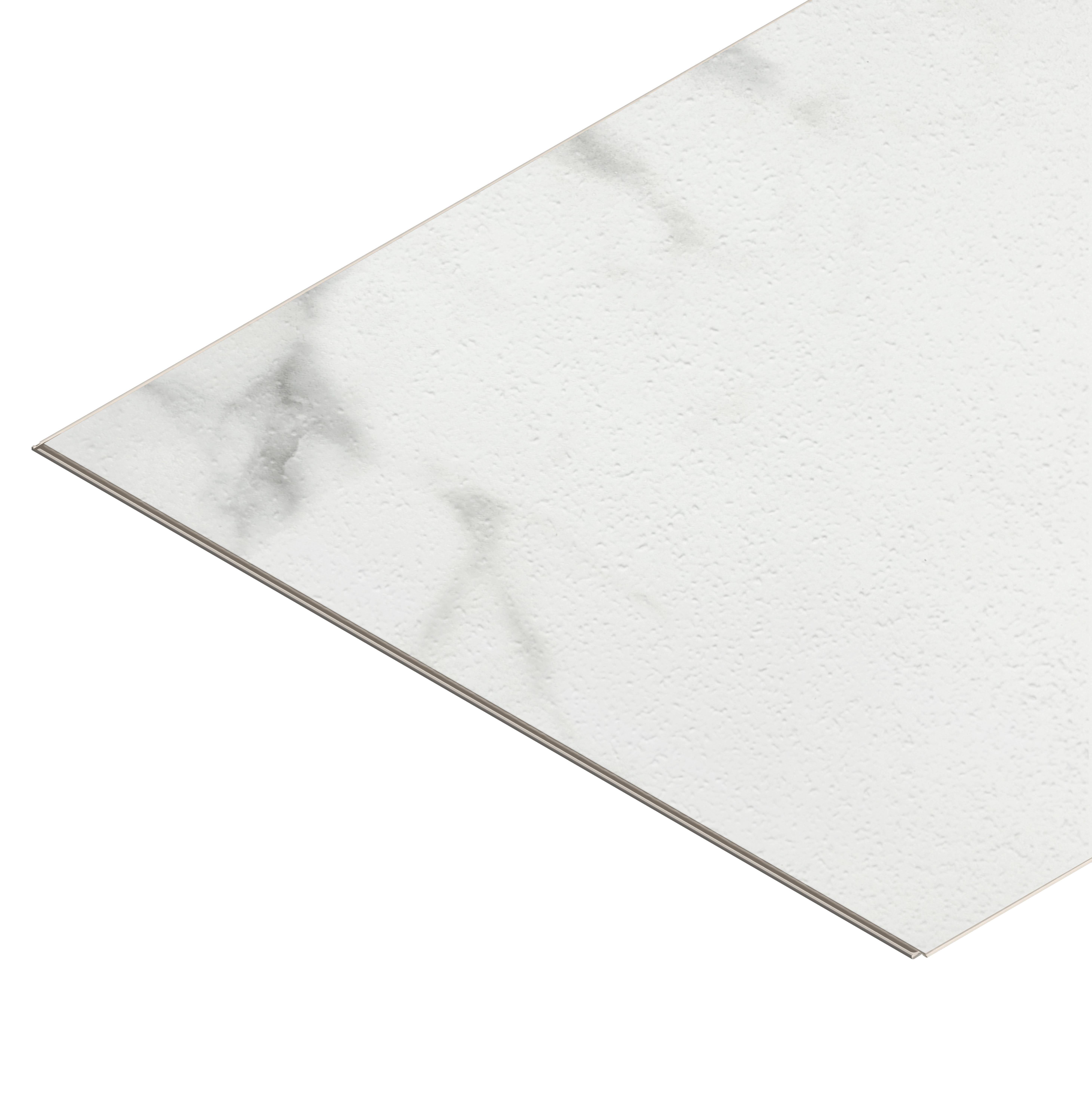 Aqua Click Tiles XL - Wasserdichte Wandpaneele und Bodenpaneele für Badezimmer - Glasgow XL - weiß - 5 Paneele (2,26m²)