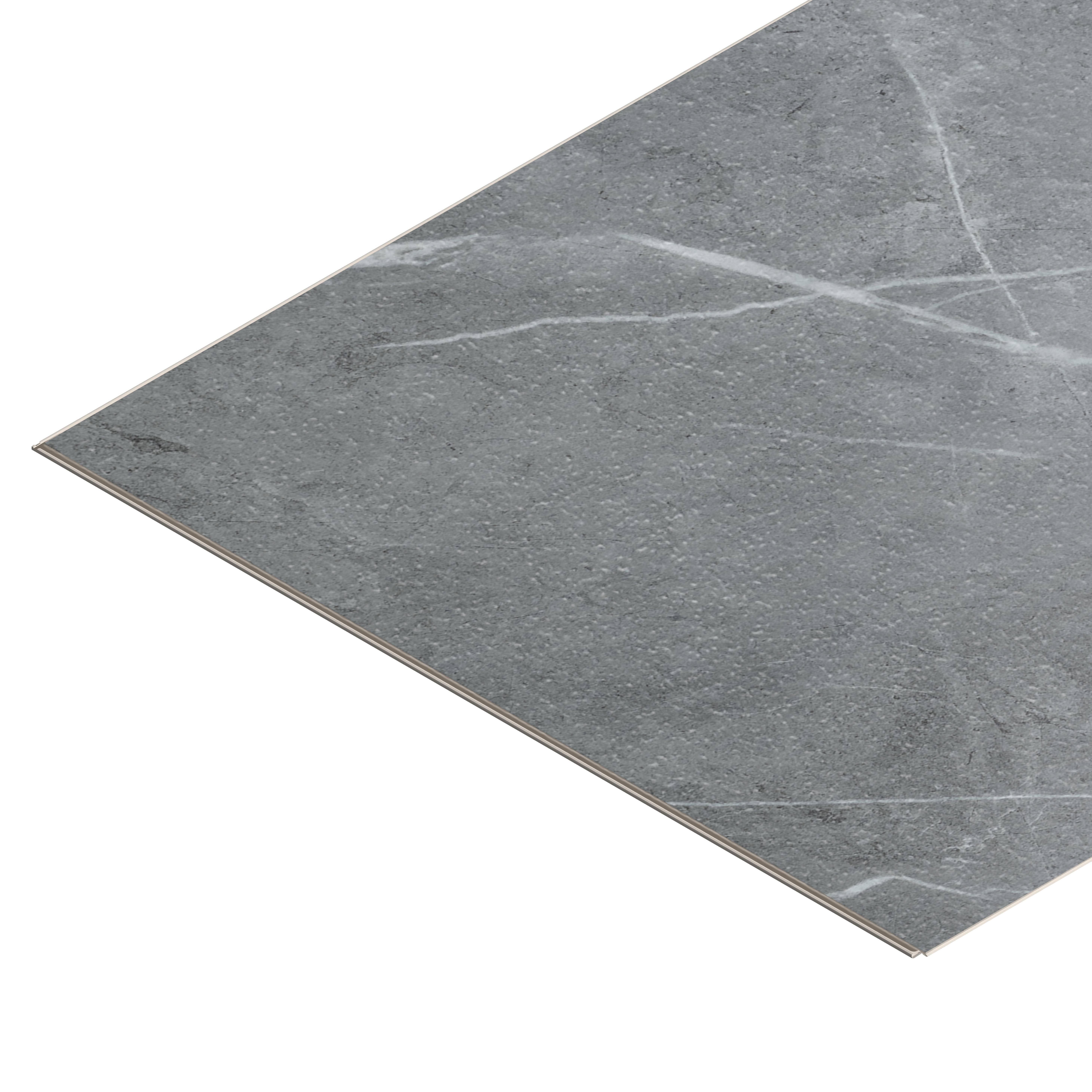 Aqua Click Tiles XL - Wasserdichte Wandpaneele und Bodenpaneele für Badezimmer - Hawick XL - grau - 5 Paneele (2,26m²)