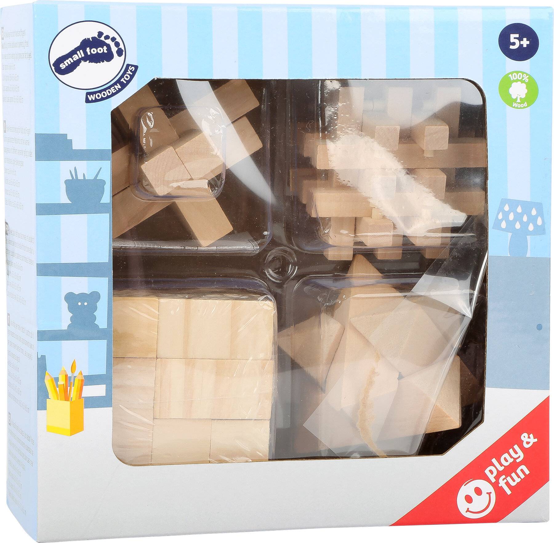 small foot 2934 Geschicklichkeitsspiele Woody aus Holz ab 5 Jahren