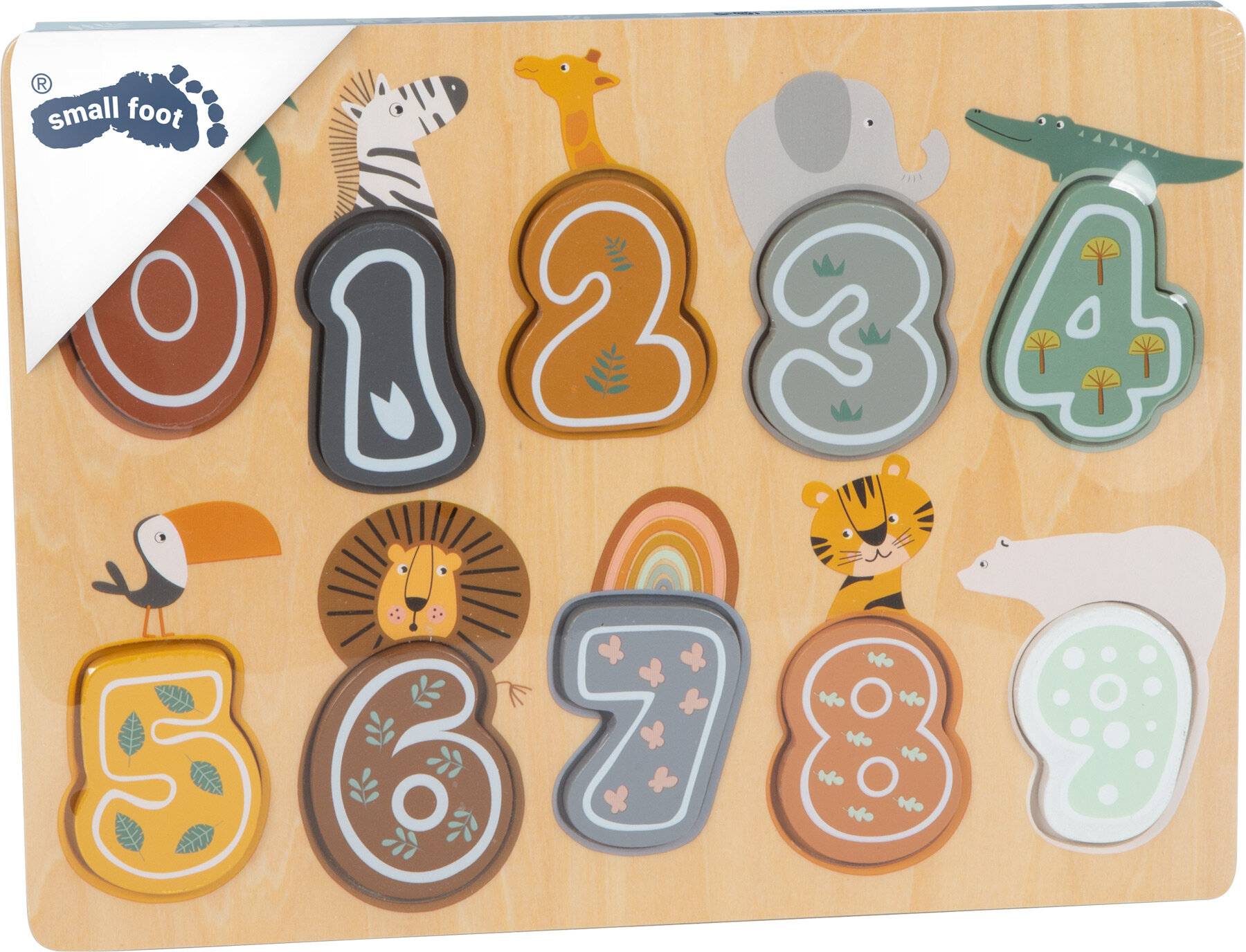 Setzpuzzle Zahlen Safari