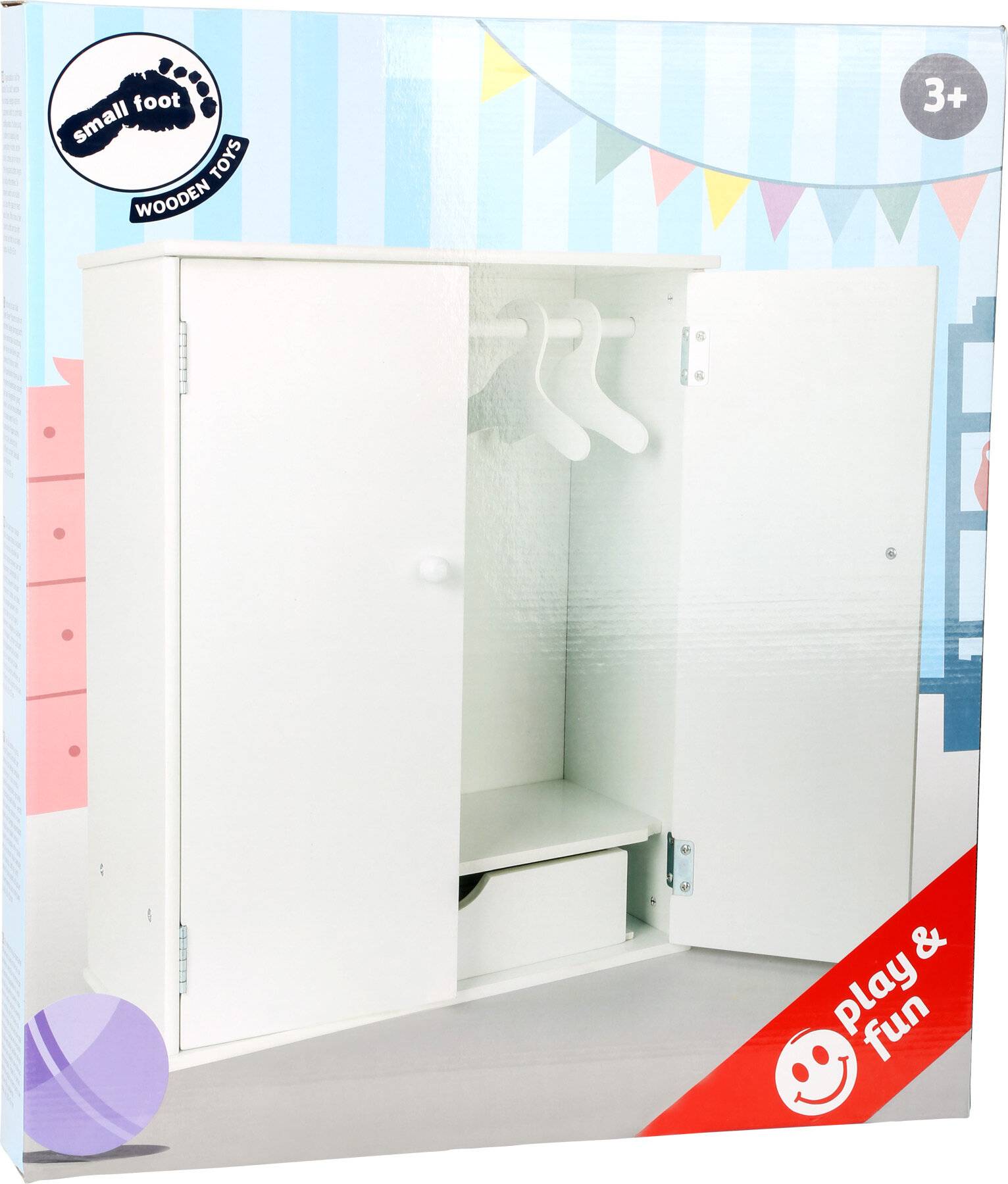 small foot 11213 Puppenschrank in Weiß aus Holz