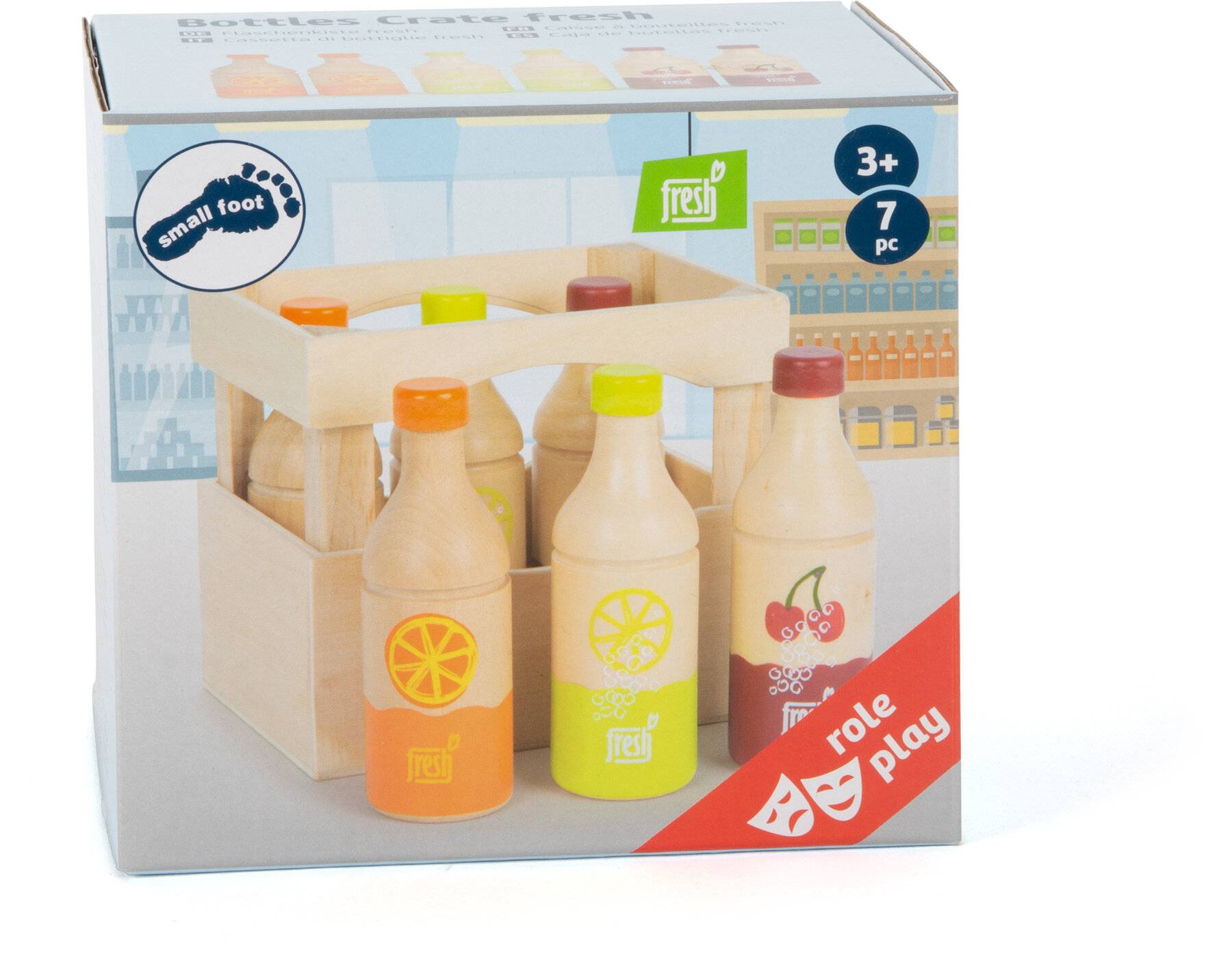 small foot 11739 Flaschenkiste fresh aus Holz