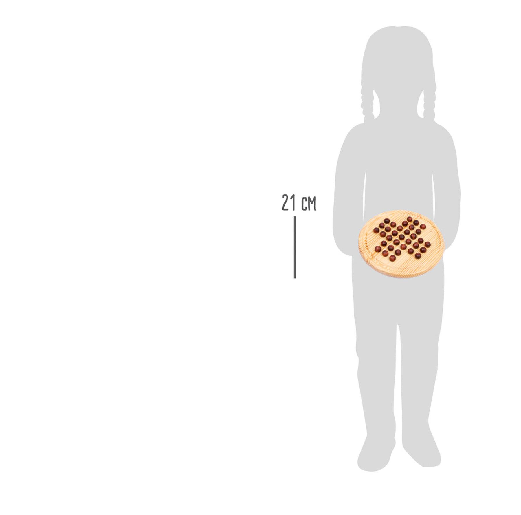 Small Foot 2933 Solitär Holzkugel Brettspiel 21cm