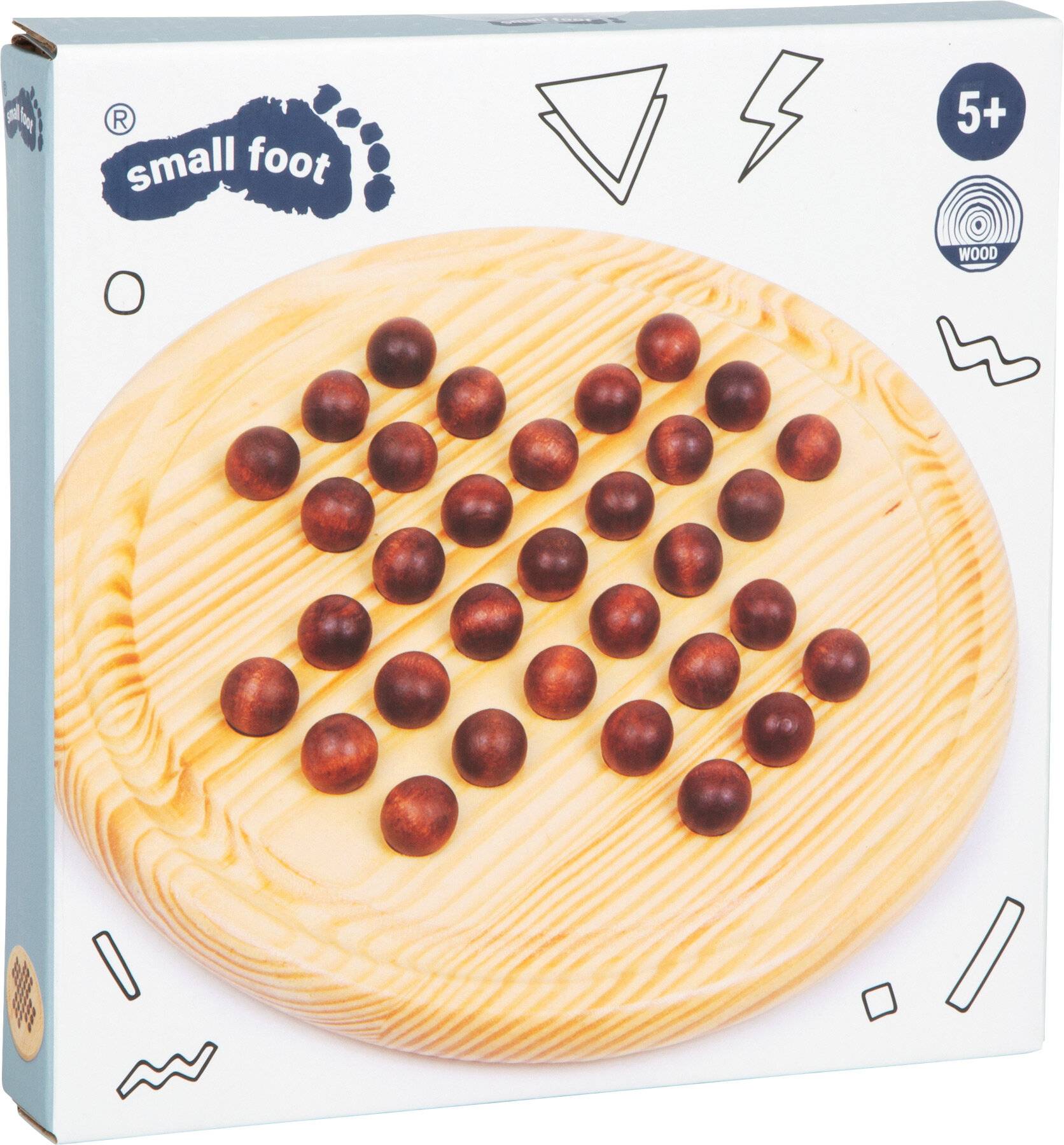 Small Foot 2933 Solitär Holzkugel Brettspiel 21cm