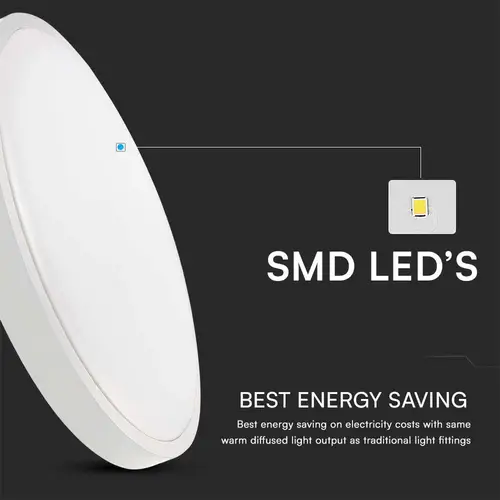 V-TAC LED-Deckenleuchte VT-8630, EEK: F, 36 W, 3820 lm, 4000 K, IP44, 350 mm V-TAC LED-Deckenleuchte VT-8630, EEK: F, 36 W, 3820 lm, 4000 K, IP44, 350 mm
