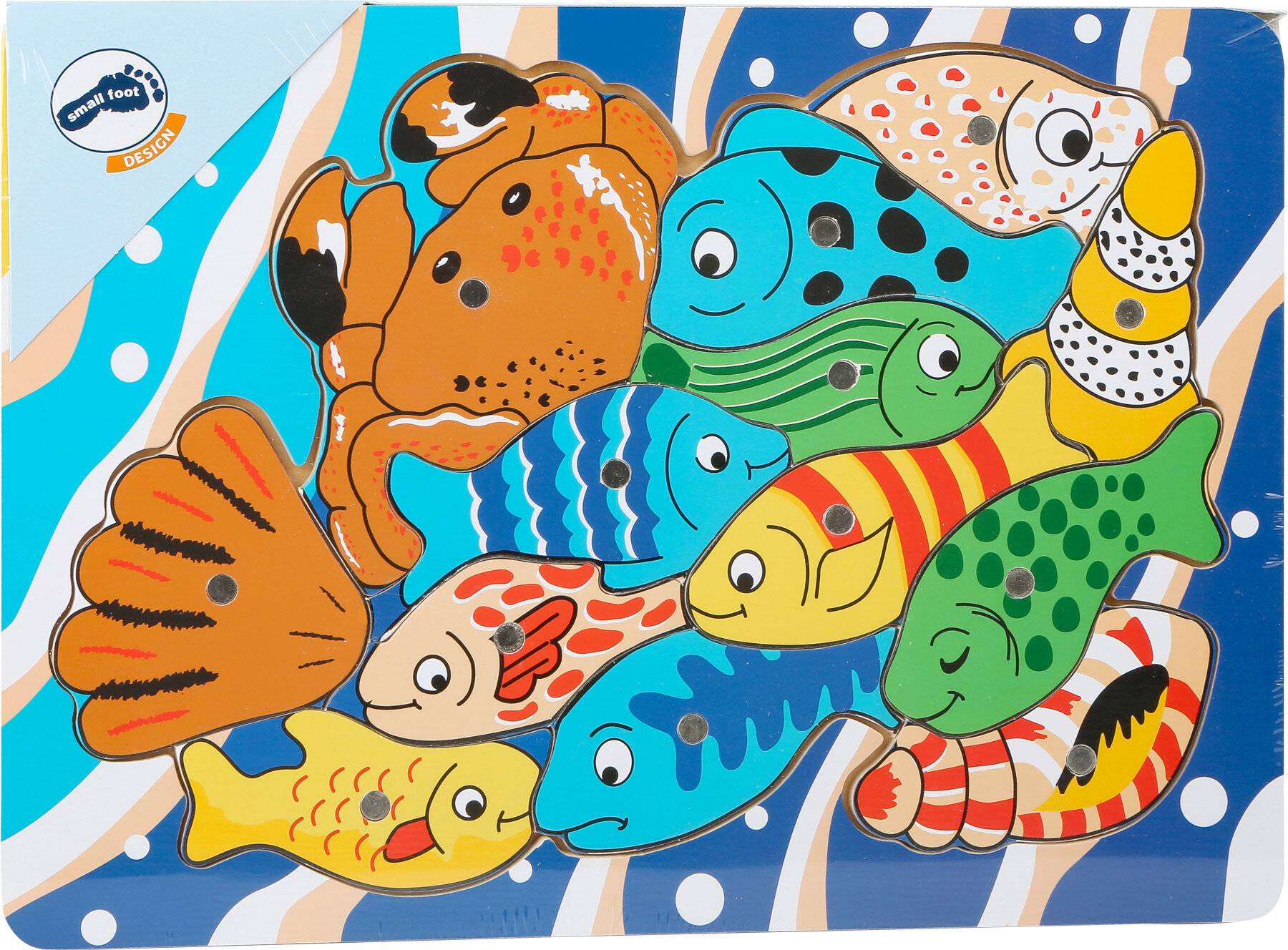 Small Foot 8185 Angelspiel Setzpuzzle aus Holz