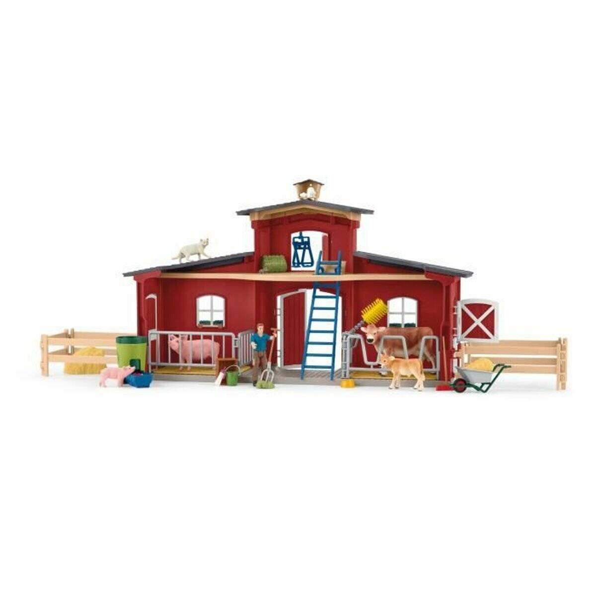 Schleich Farm World GroÃ  e Farm mit Tieren & ZubehÃ ¶ r, SpielgebÃ ¤ ude
