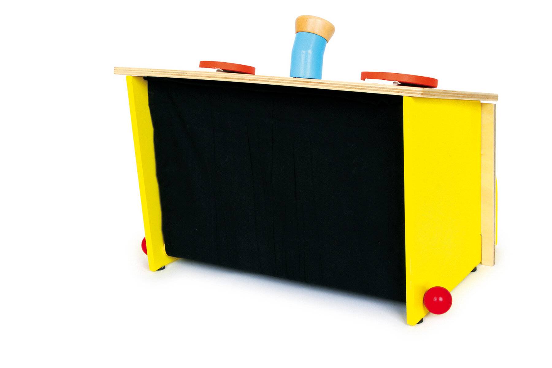 small foot Fühl-Box aus Holz, Sinnesspiel, schult spielerisch den Tast- Hör- und Sehsinn, ab 3 Jahren, 6989