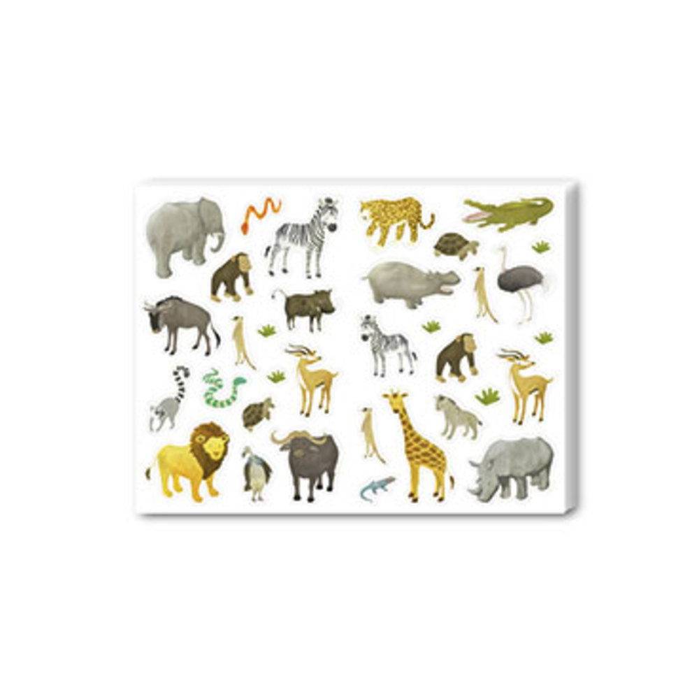 Maildor Mimi Stick', 12 Stickerbogen 21x16cm, Savanne - Mehrfarbig AE009O