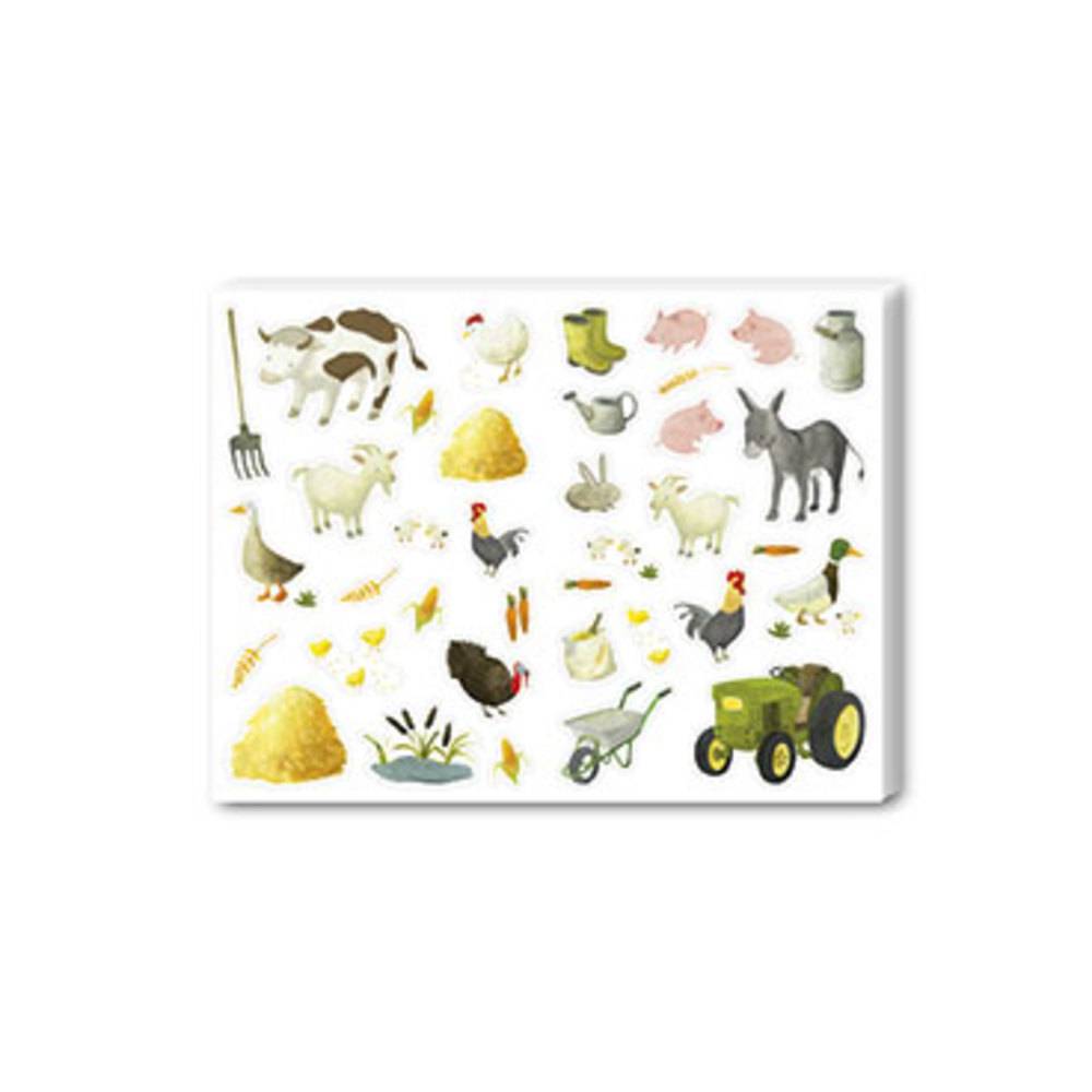 Maildor Mimi Stick', 12 Stickerbogen 21x16cm, Bauernhof - Mehrfarbig AE010O