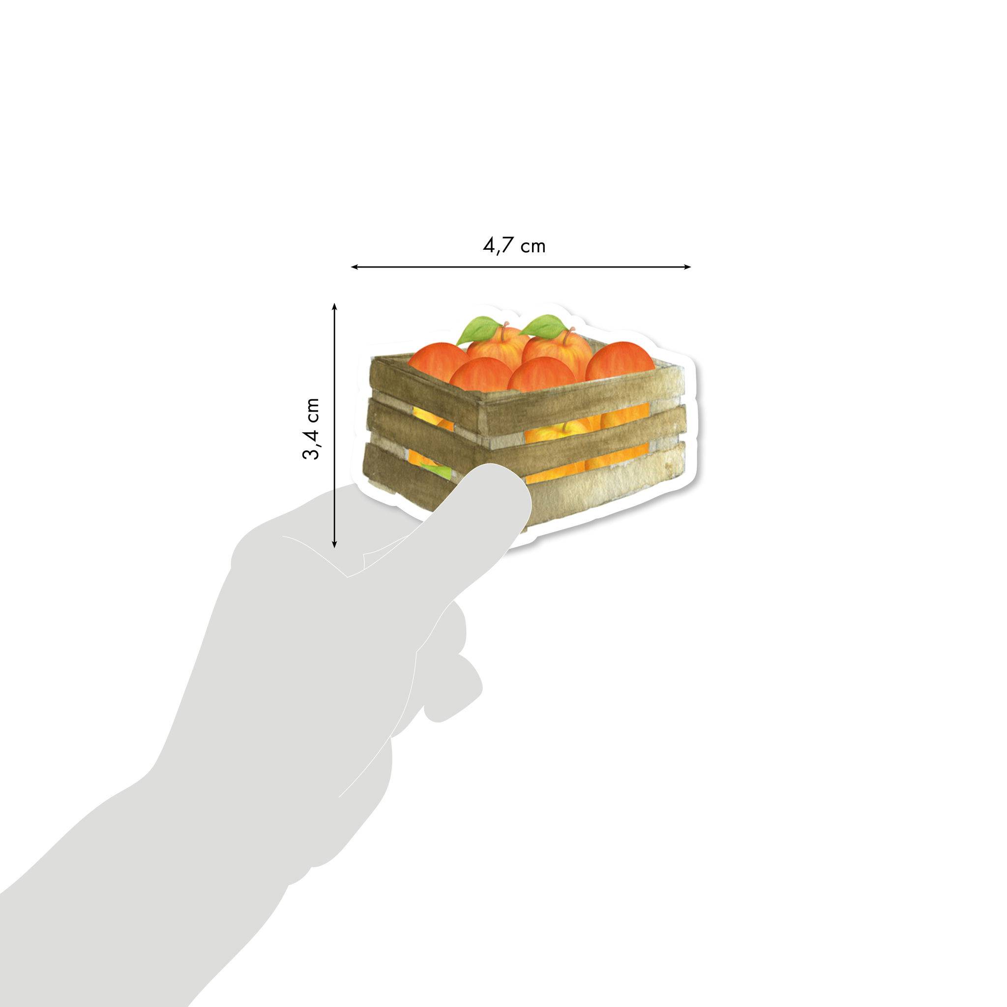 Maildor Mimi Stick', 12 Stickerbogen 21x16cm, Obst und Gemüse Mehrfarbig AE016O