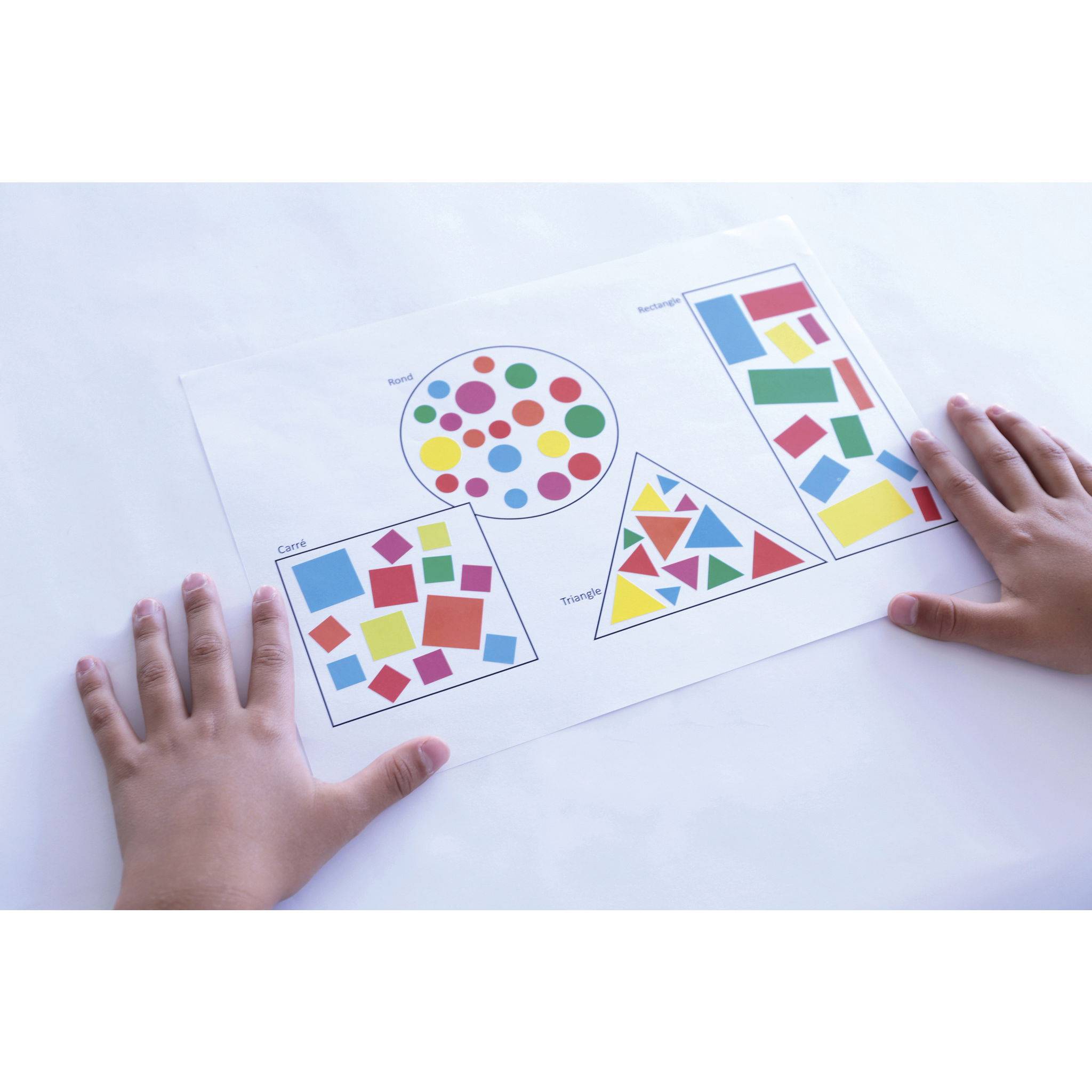 Maildor Initial, 20 Stickerbogen 10,5x16cm, Geometrisch - Mehrfarbig AE064O