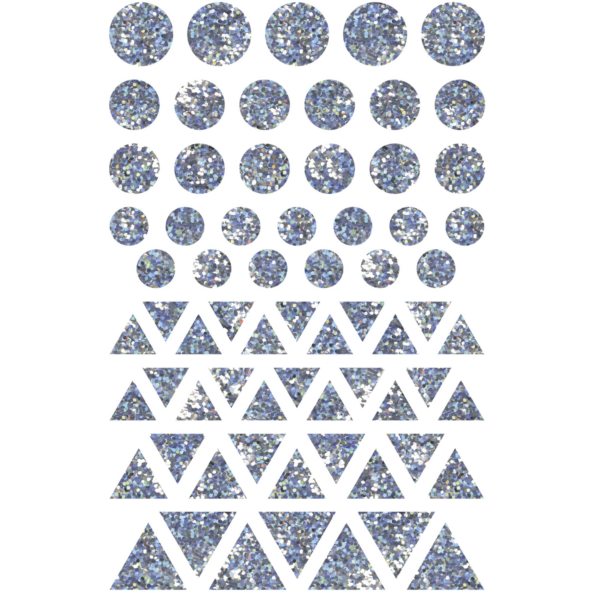 Maildor Initial, 20 Stickerbogen 10,5x16cm, Holografisch - Silber AE062O