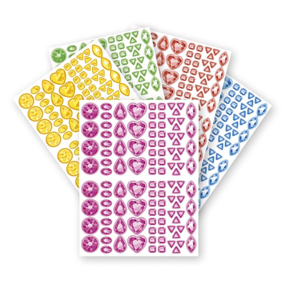 Maildor Mosaik, 20 Stickerbogen 16x21cm, Edelsteine - Sortierung AE116O