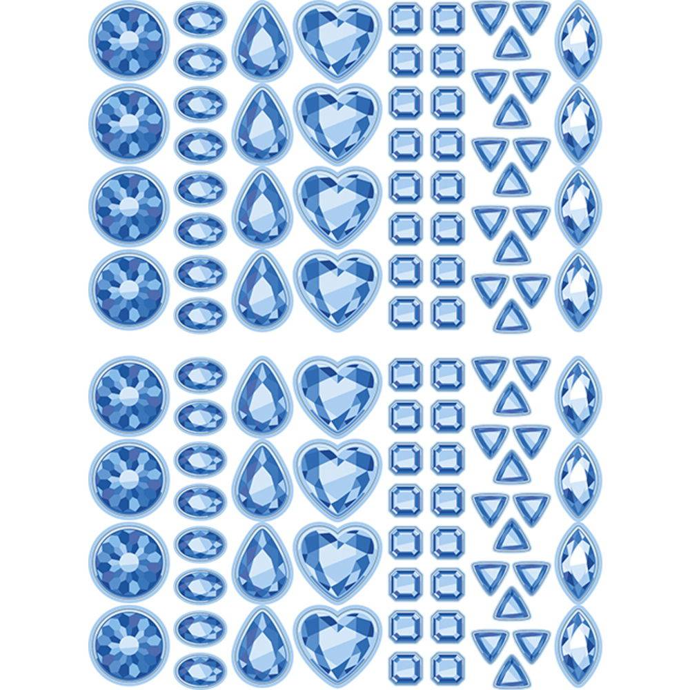 Maildor Mosaik, 20 Stickerbogen 16x21cm, Edelsteine - Sortierung AE116O