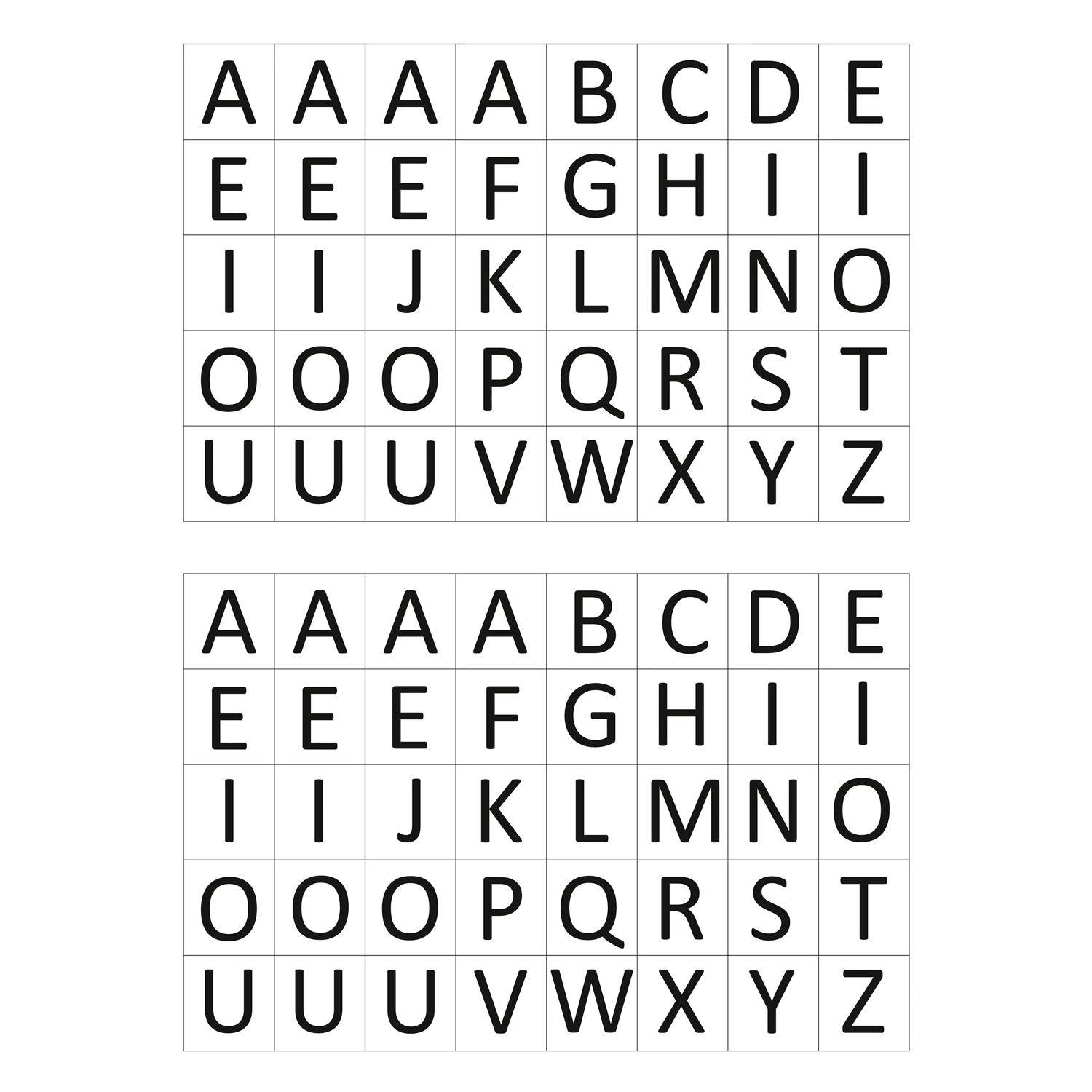 Maildor Educatives, 20 Stickerbogen 16x21cm, Alphabet - Mehrfarbig AE123O