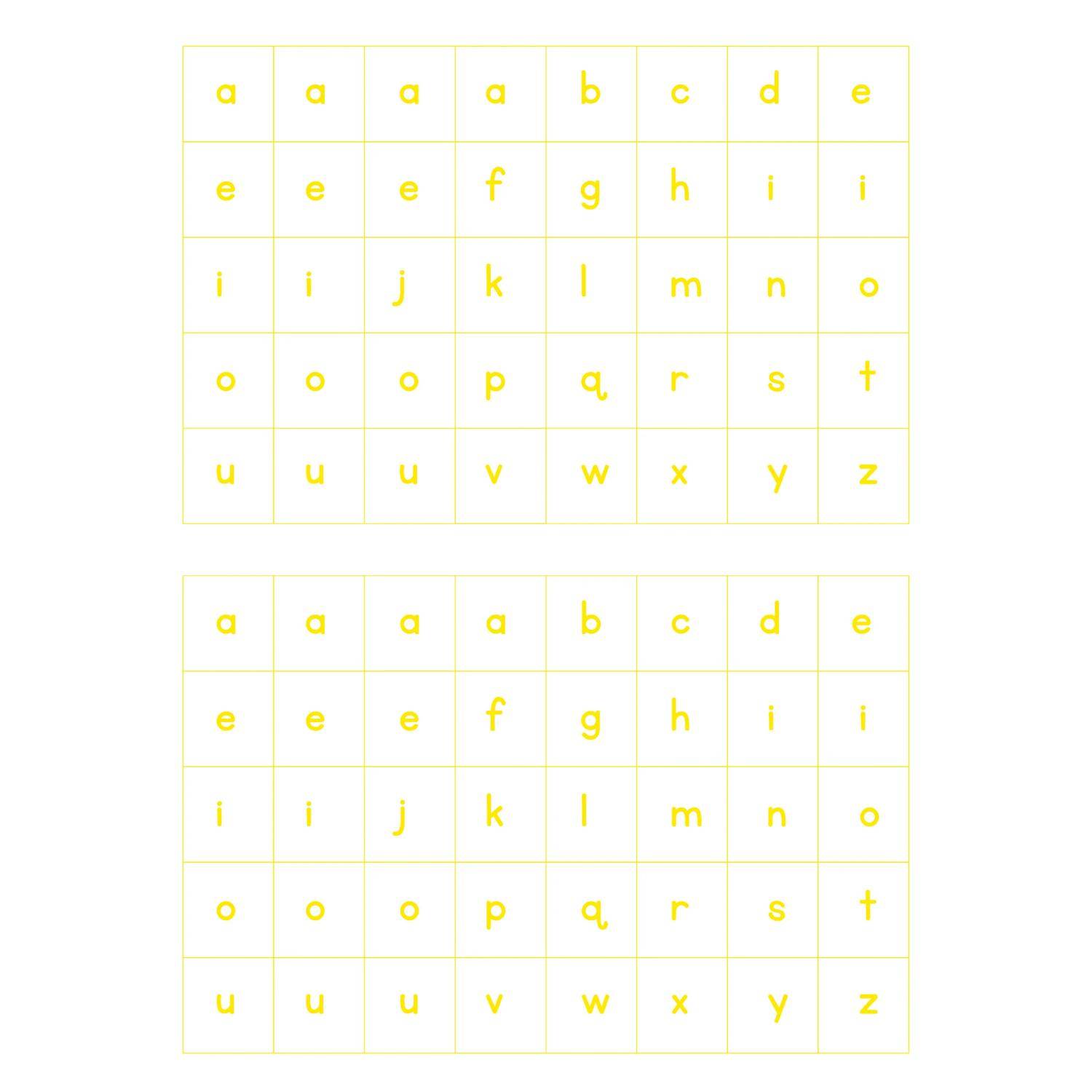 Maildor Educatives, 20 Stickerbogen 16x21cm, Alphabet - Mehrfarbig AE123O