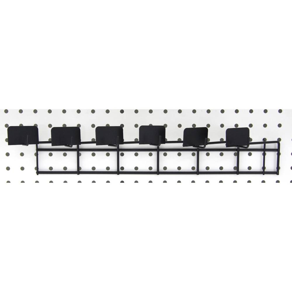 Maildor Hakenleiste für Display mit 6 Positionen Schwarz DI001O