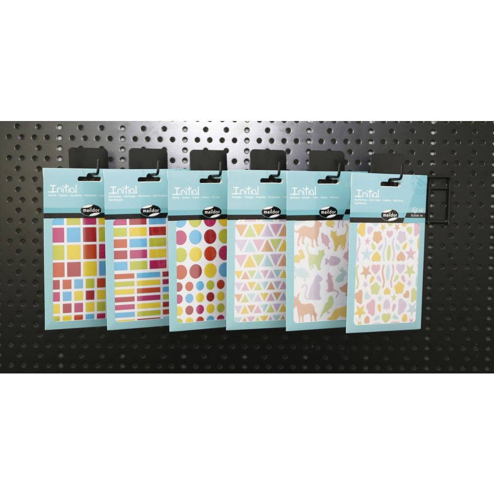 Maildor Hakenleiste für Display mit 6 Positionen Schwarz DI001O