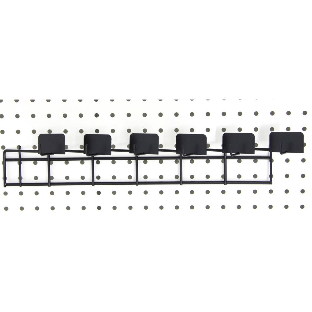 Maildor Hakenleiste für Display mit 6 Positionen Schwarz DI002O