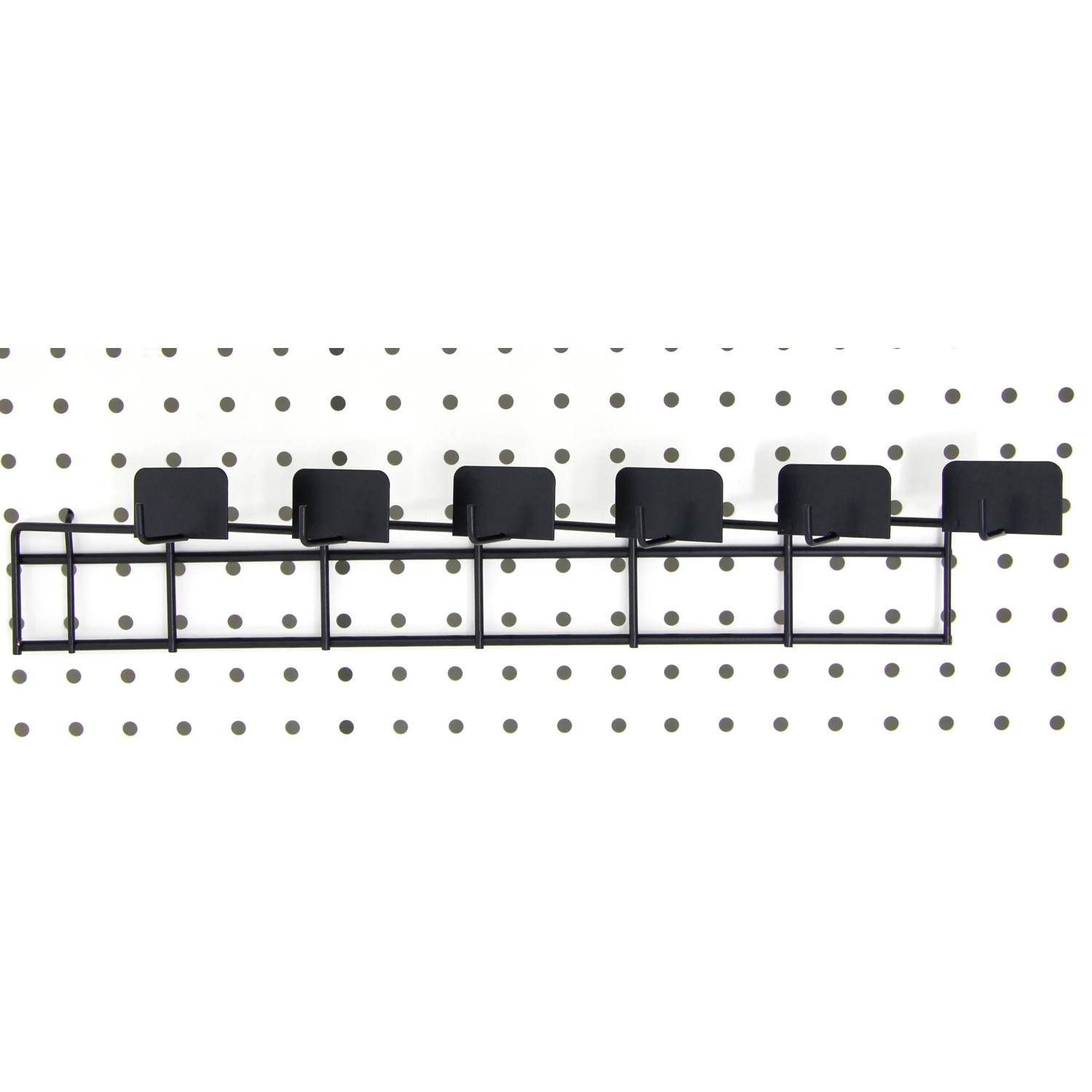 Maildor Hakenleiste für Display mit 6 Positionen Schwarz DI002O