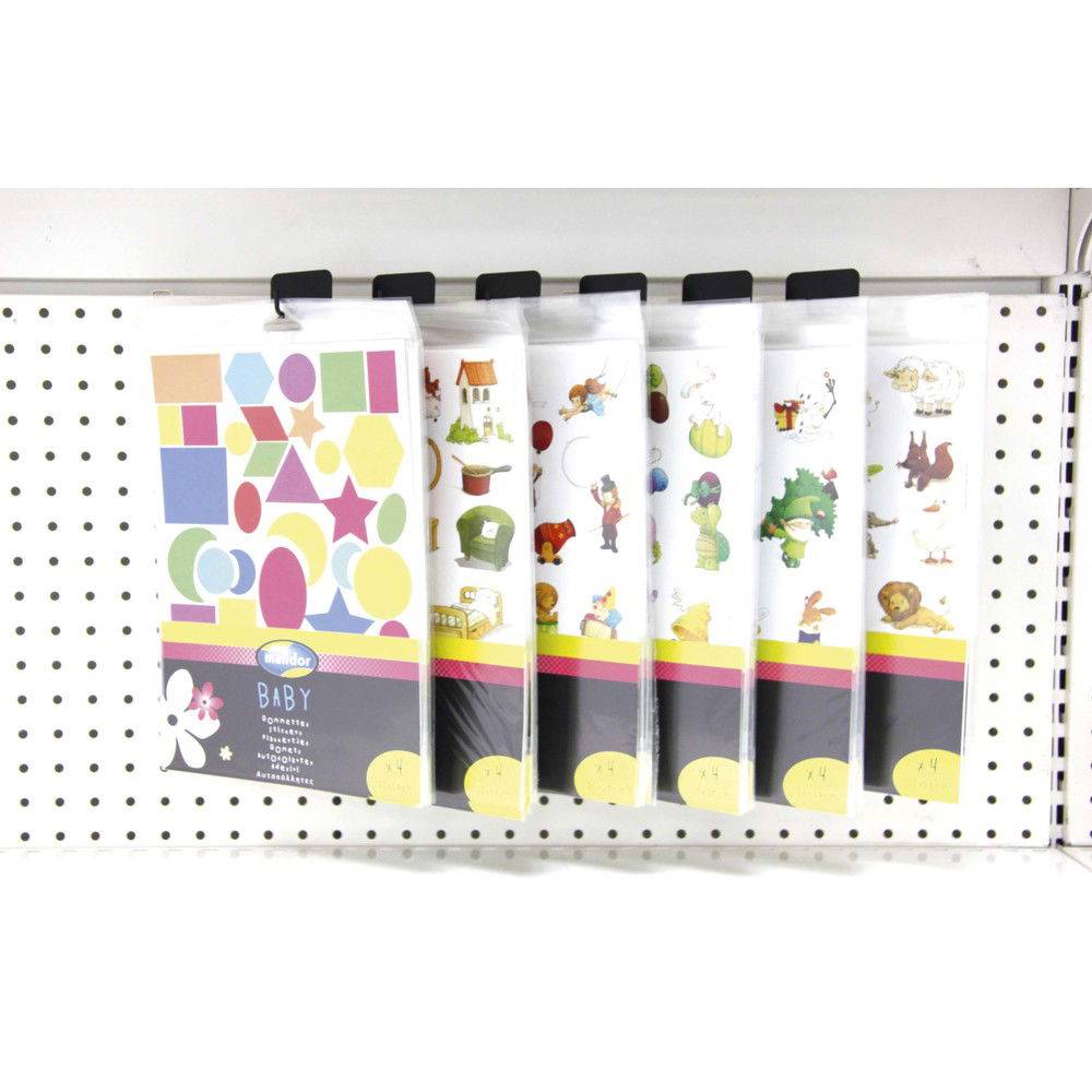 Maildor Hakenleiste für Display mit 6 Positionen Schwarz DI002O