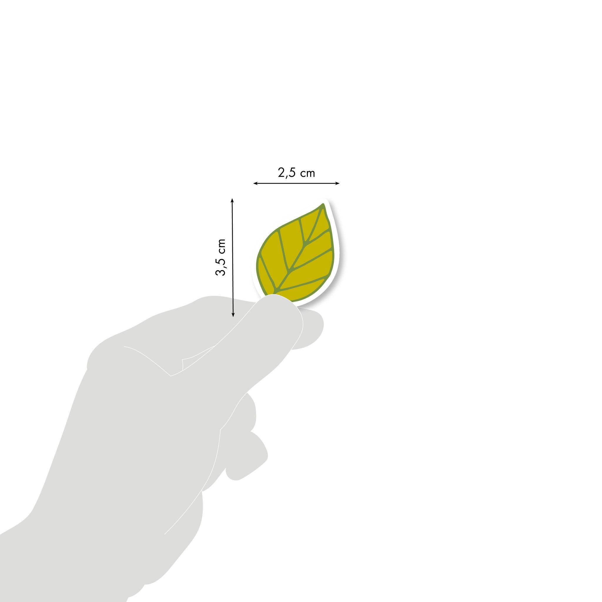 Maildor Decoraty, 20 Stickerbogen 14,8x21cm, Blätter - Mehrfarbig AE157C