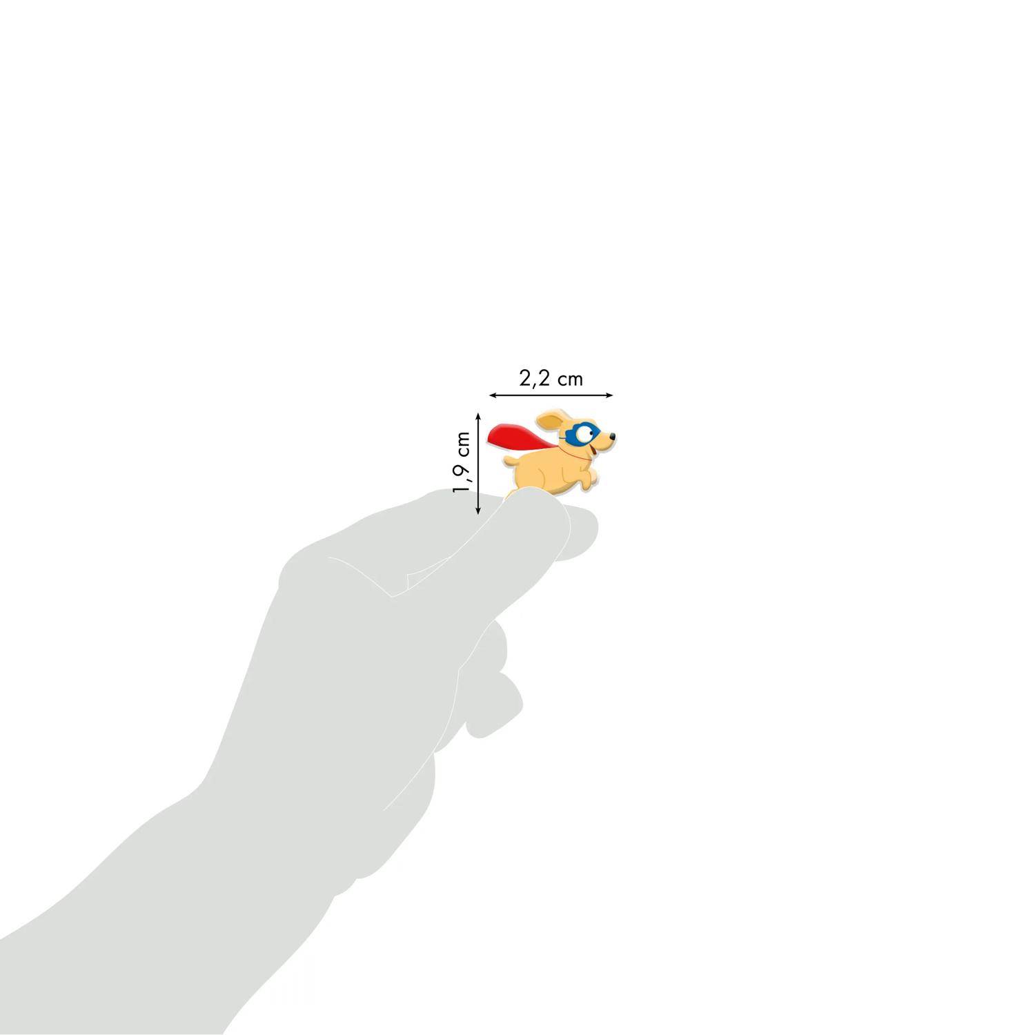 Maildor 10x Cooky, 1 Stickerbogen 7,5x12cm, Superhelden-Tiere Mehrfarbig CY112C