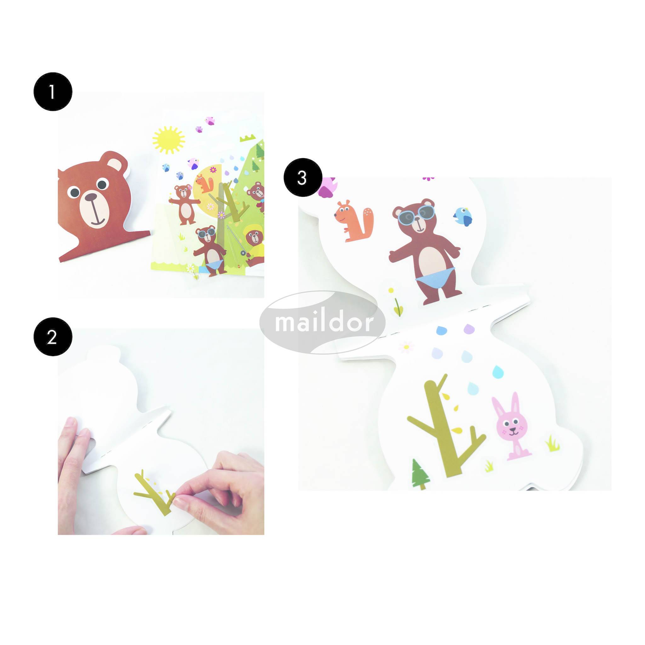 Maildor 10x Kreativset, Stickeralbum - Mehrfarbig AF021C