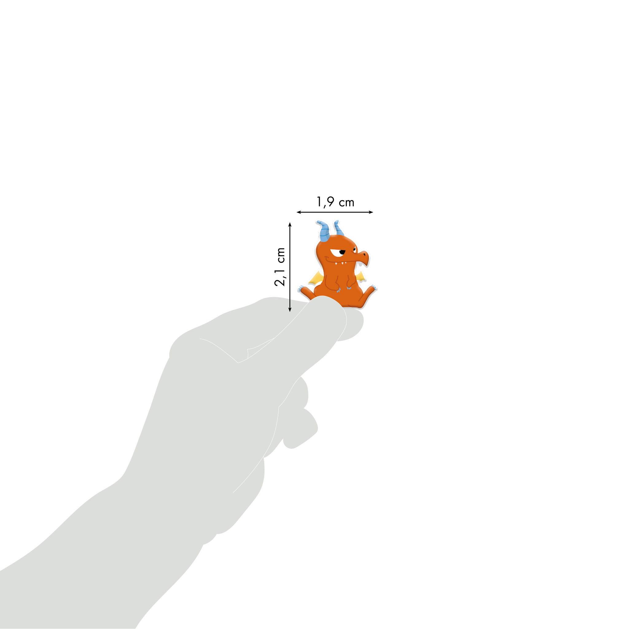 Maildor 10x Cooky, 1 Stickerbogen 7,5x12cm, Drachen - Mehrfarbig CY122C