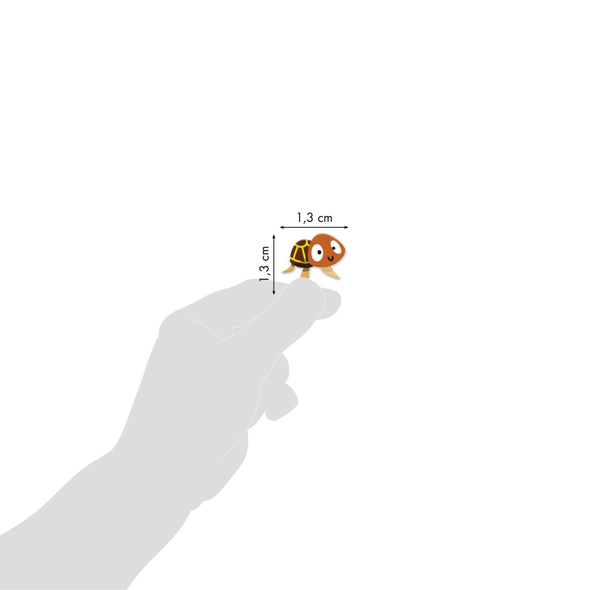 Maildor 10x Cooky, 1 Stickerbogen 7,5x12cm, Meeresschildkröten Mehrfarbig CY121C